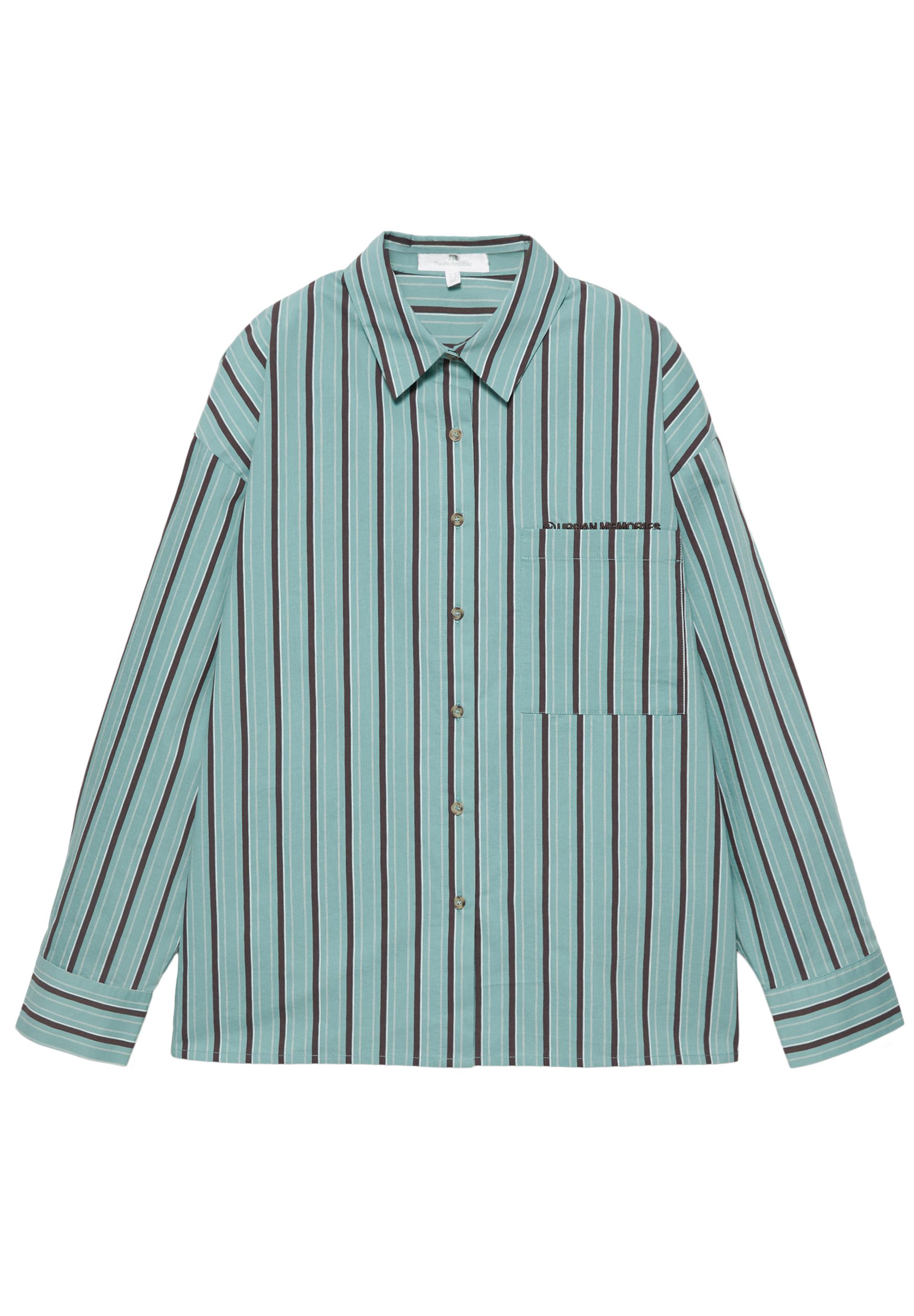 Cepli çizgili gömlek