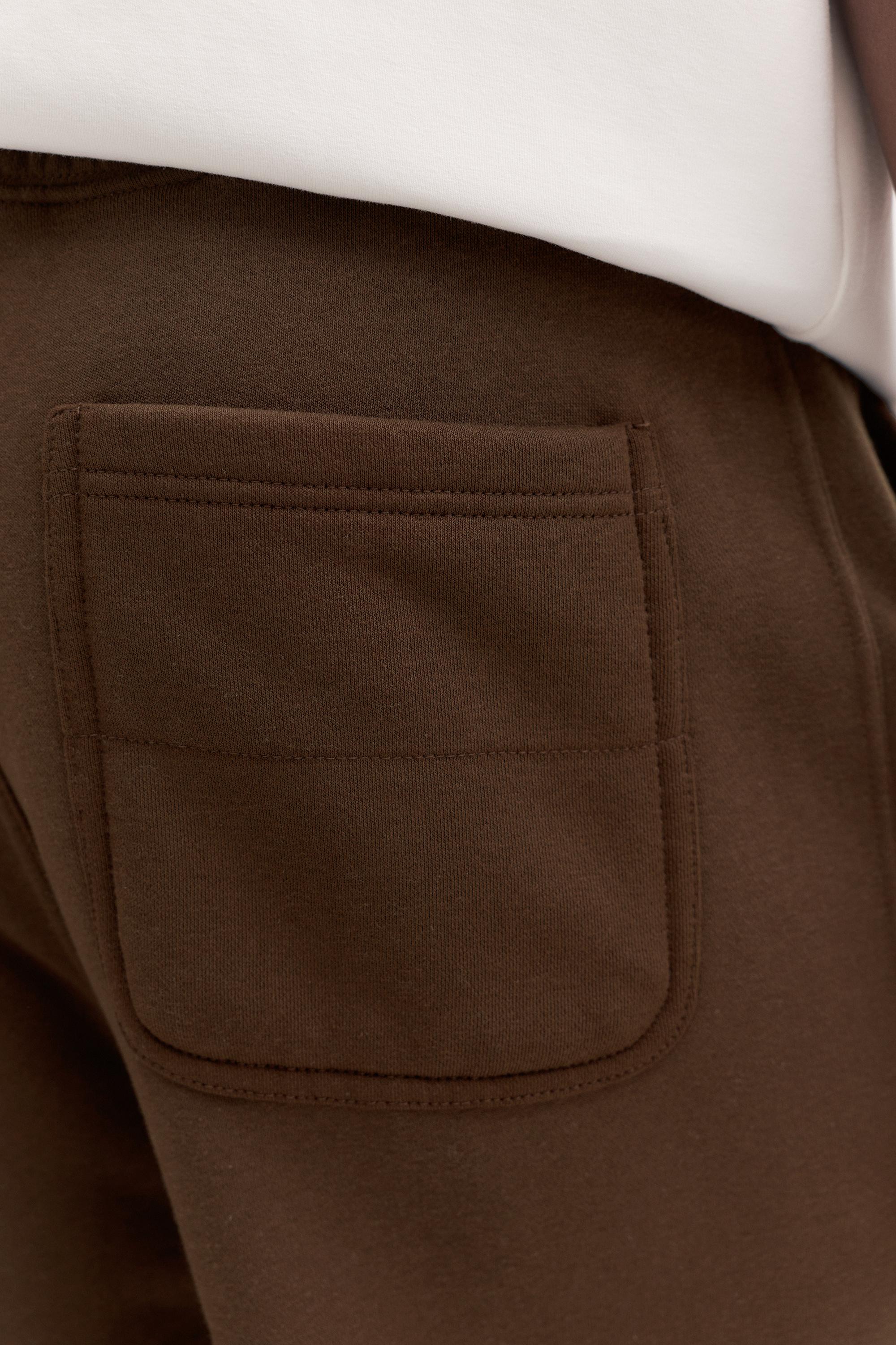 Basic baggy tracksuit bottoms — Brown