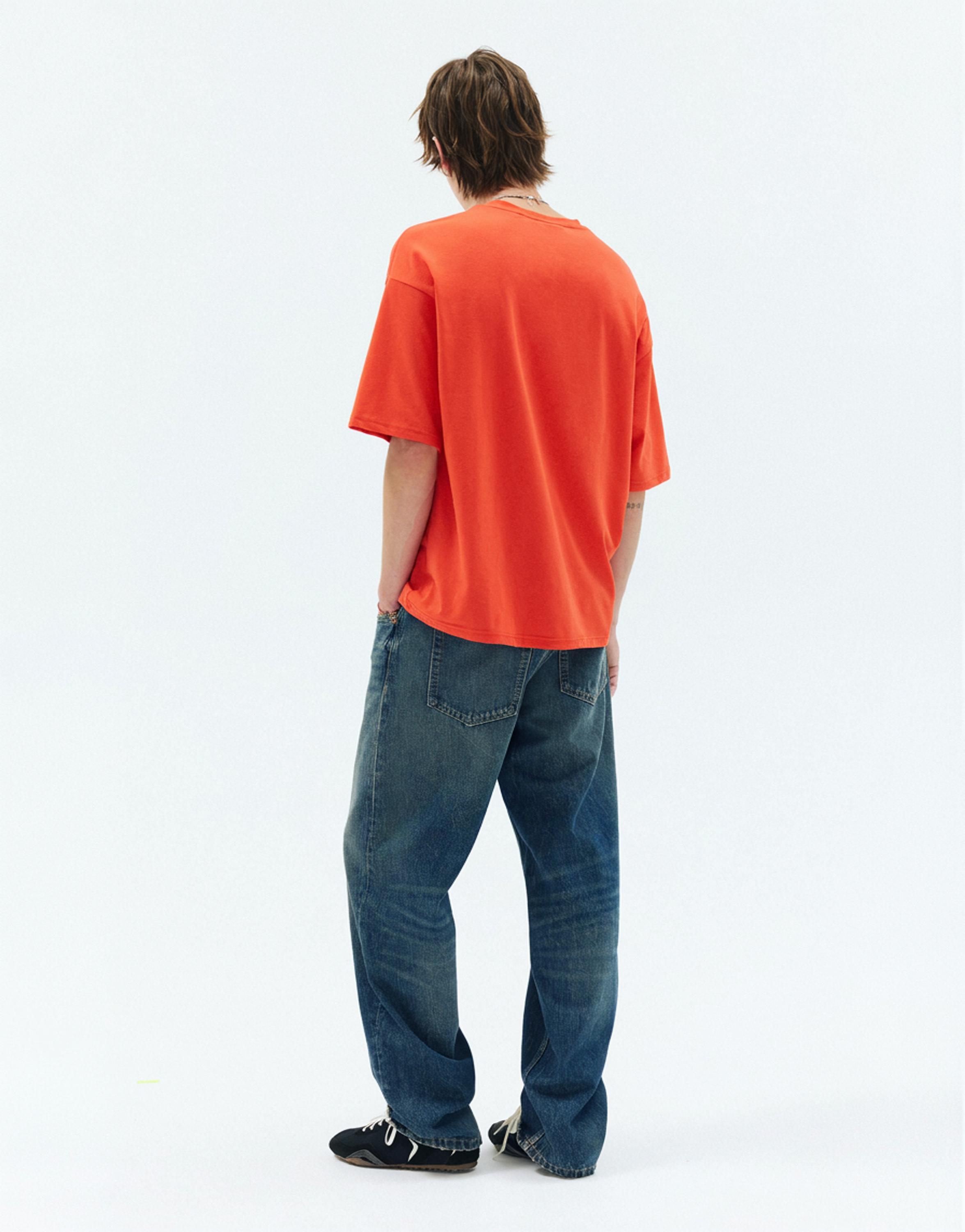 Relaxed fit Honda logo T-shirt — Red