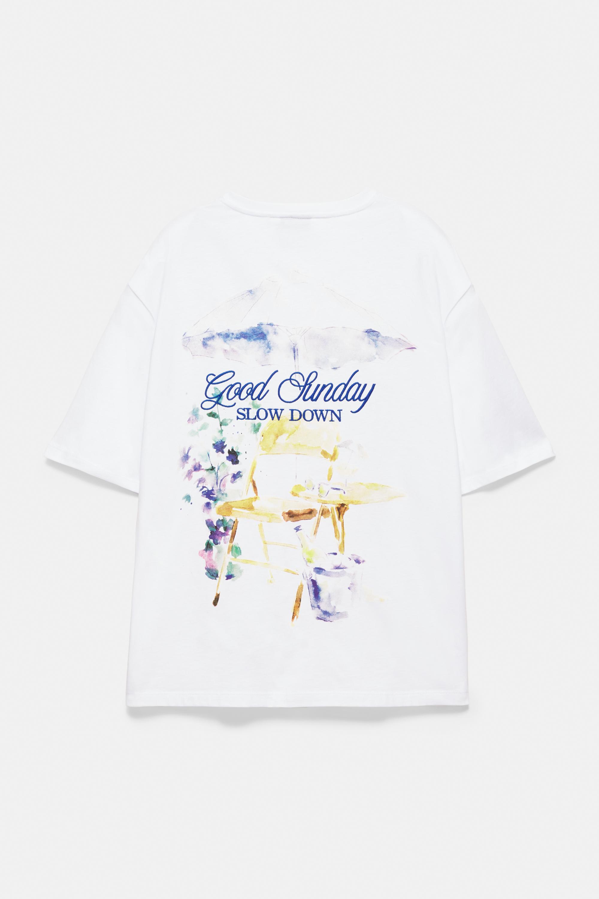 Good Sunday graphic T-shirt — Off white