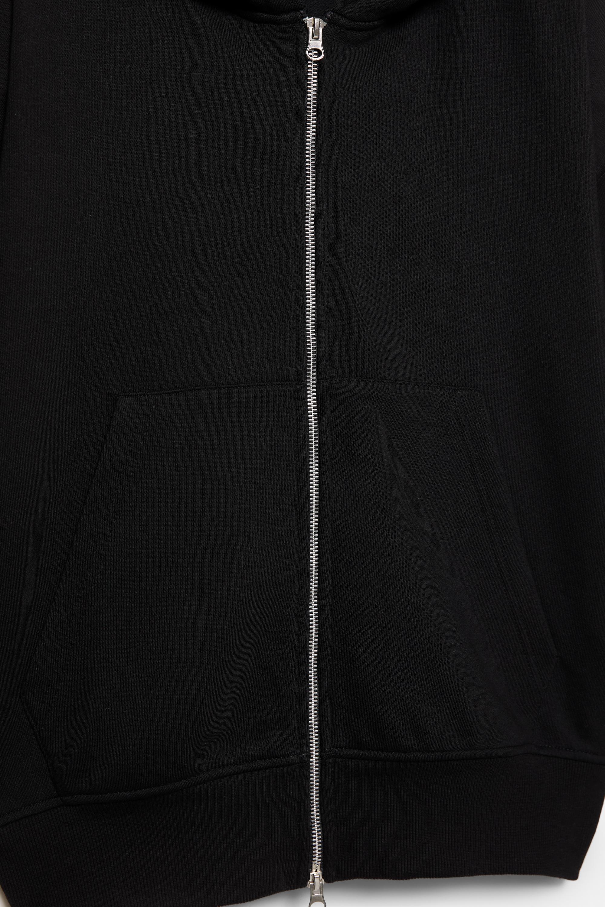 Hoodie with zipper — Black