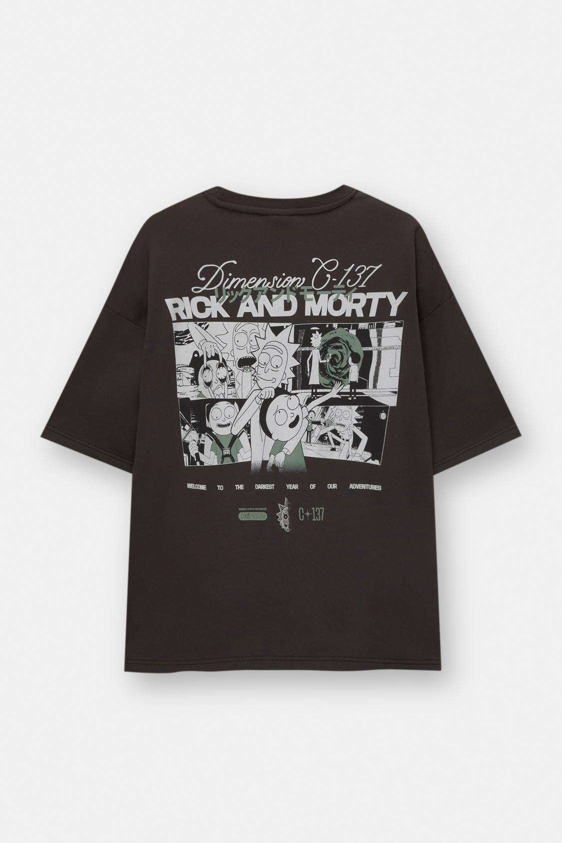 Rick And Morty Rick Y Morty Camiseta Negra Be Normal