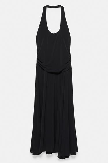 Halter midi dress — Black 4