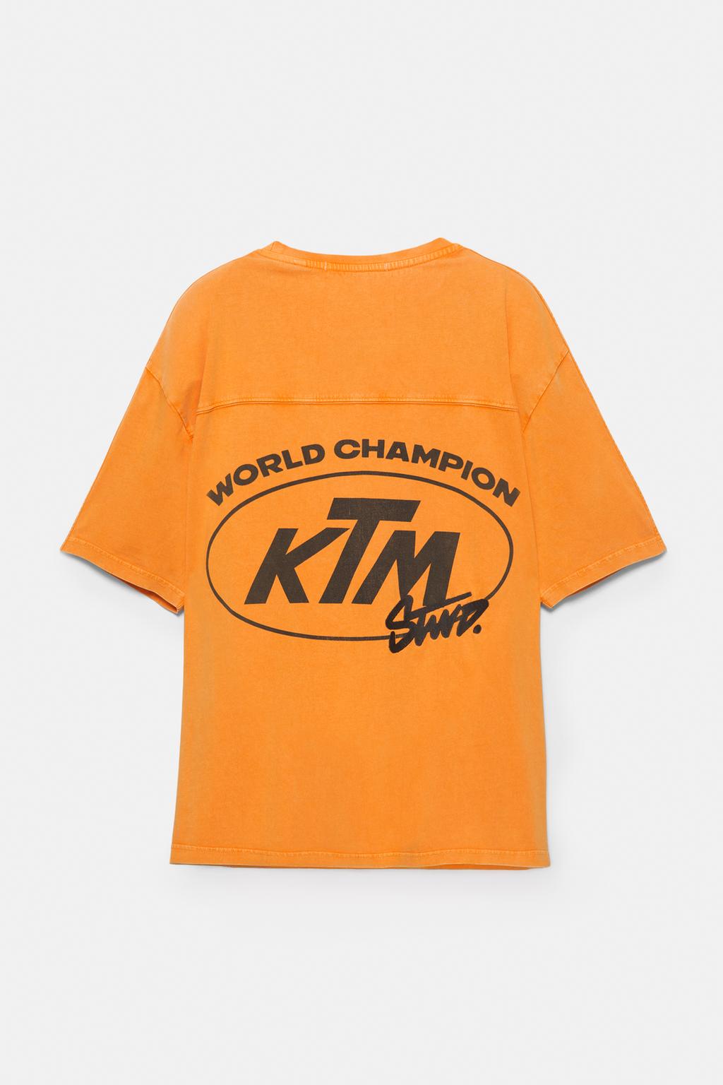 Orange KTM x STWD T-shirt pull&bear