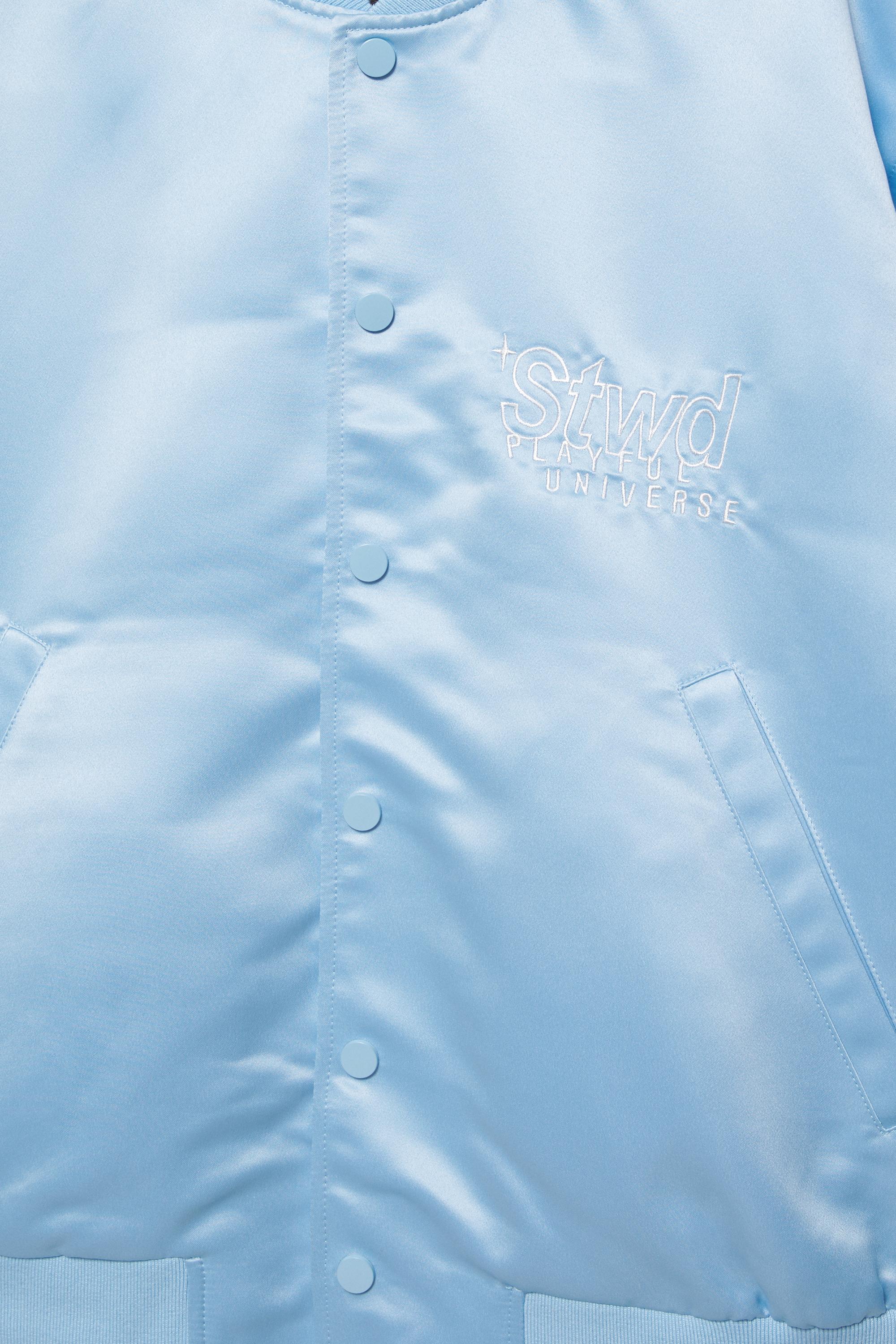 Satin bomber jacket — Pastel blue