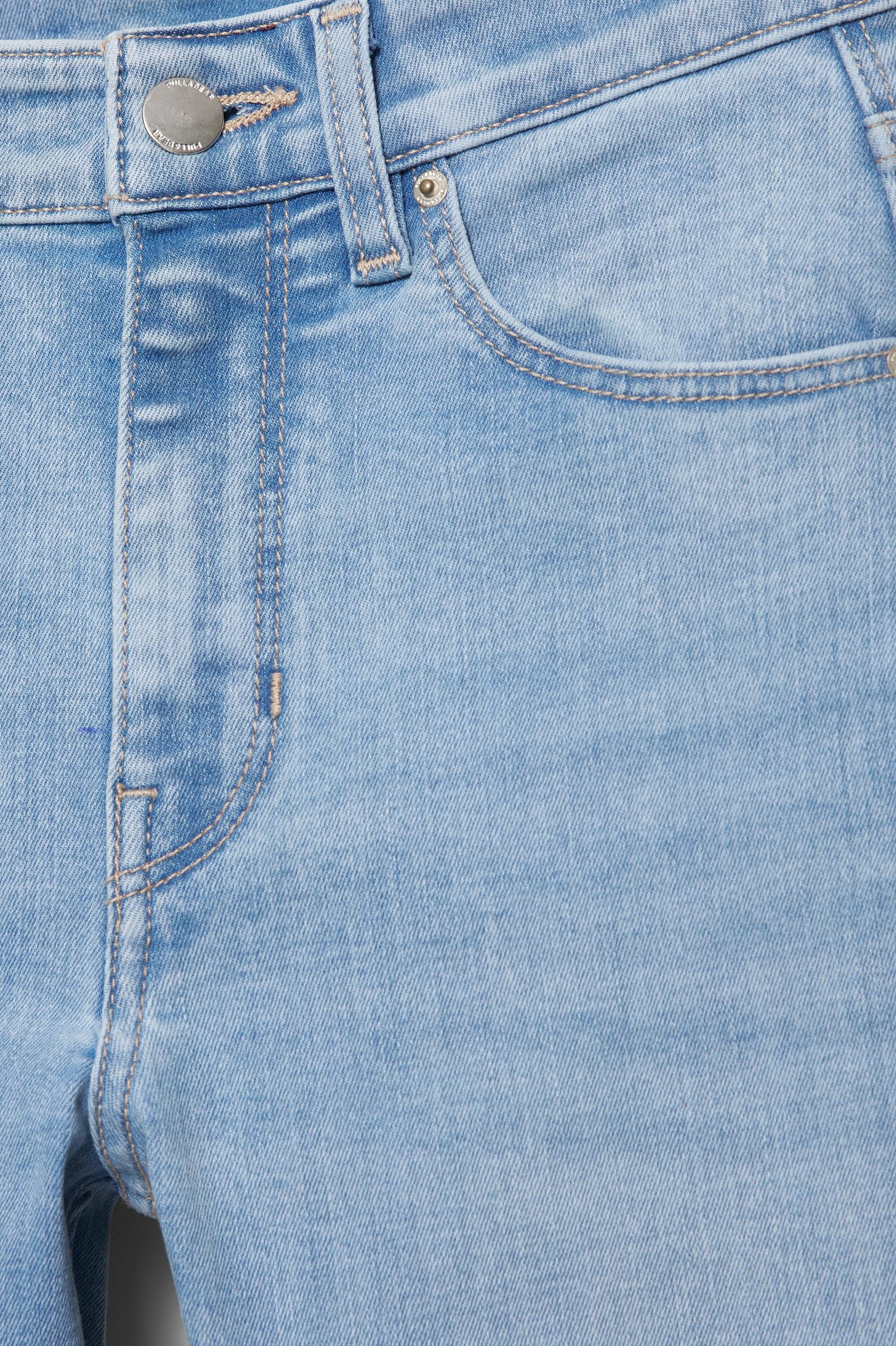High-waist skinny jeans — Sky blue