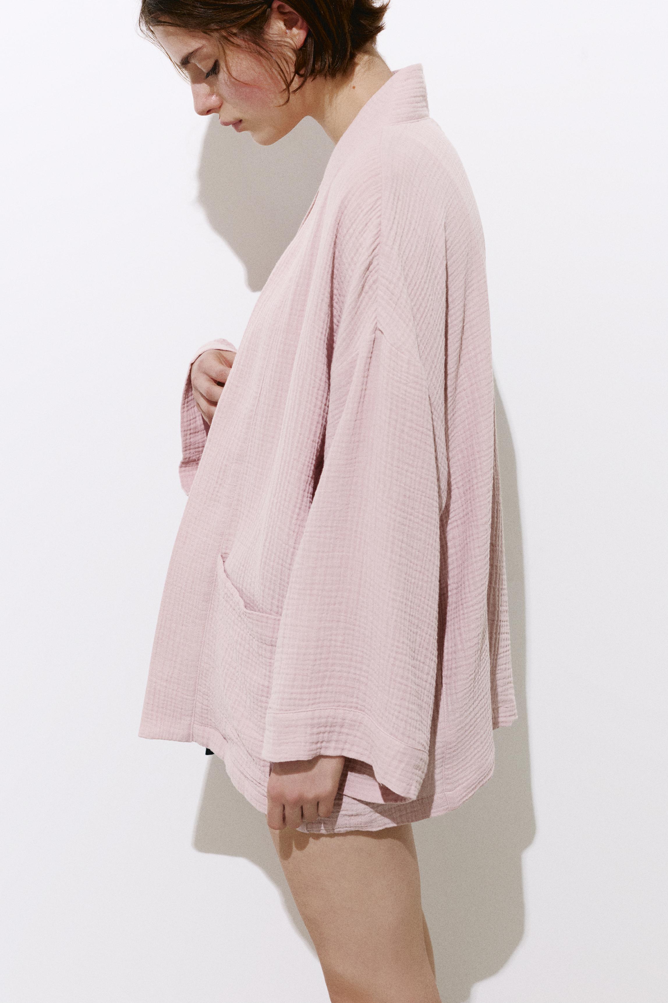 Crepe kimono — Rose pink