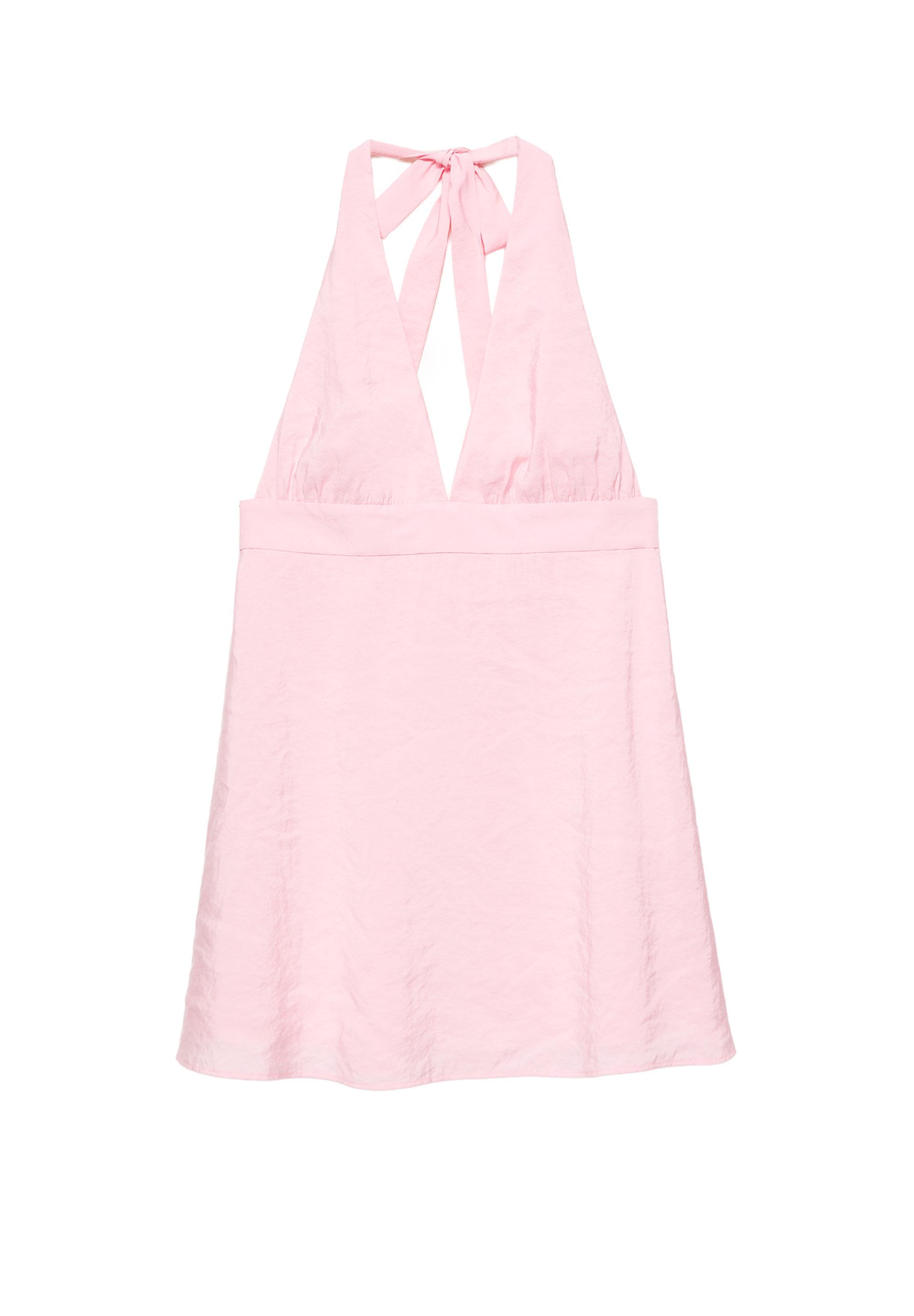 Short halter dress — Pink