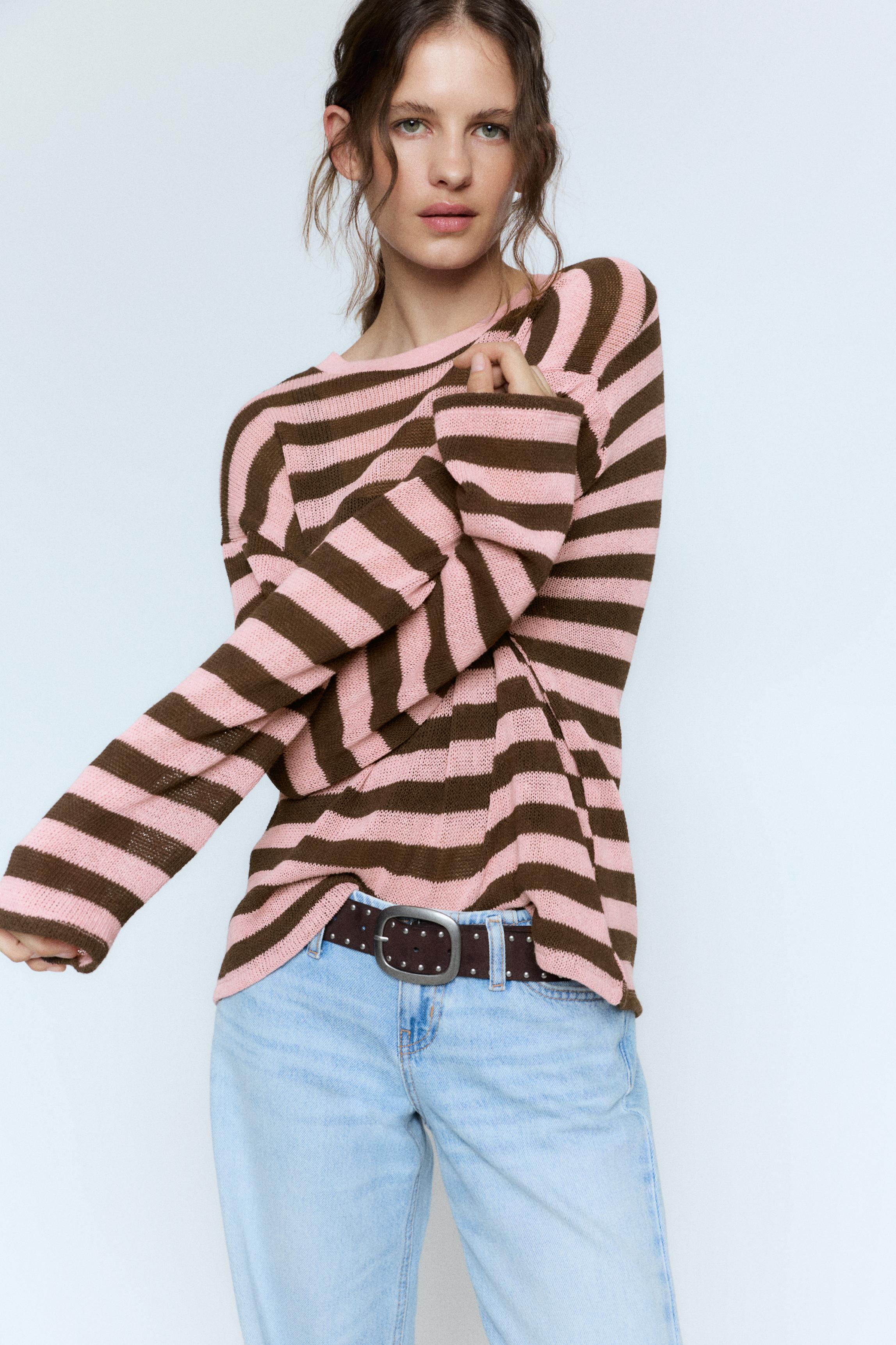 Striped knit T-shirt — Striped