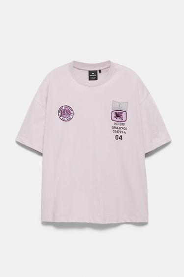 Boxy-fit graphic T-shirt — Lilac 6