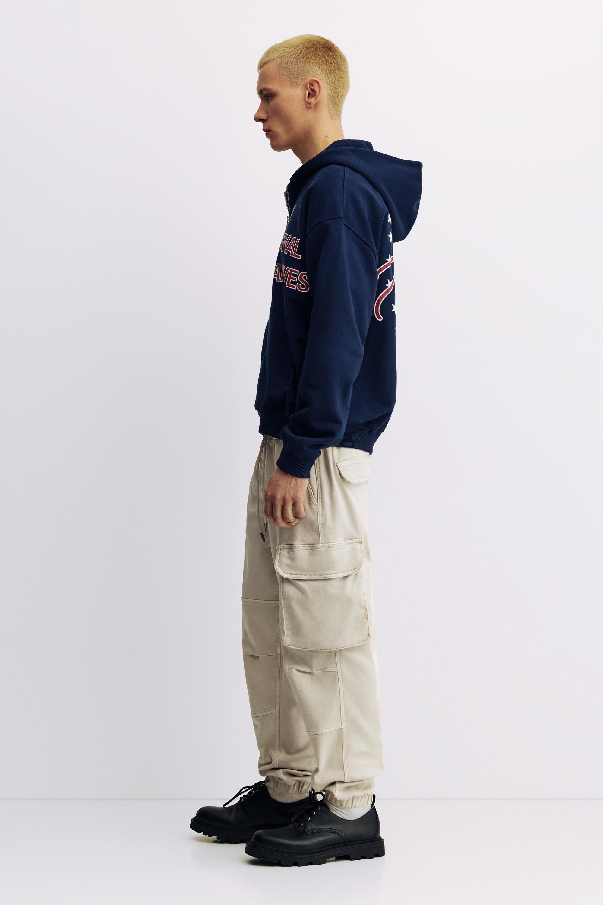 Multi-pocket comfort jogger trousers — Beige