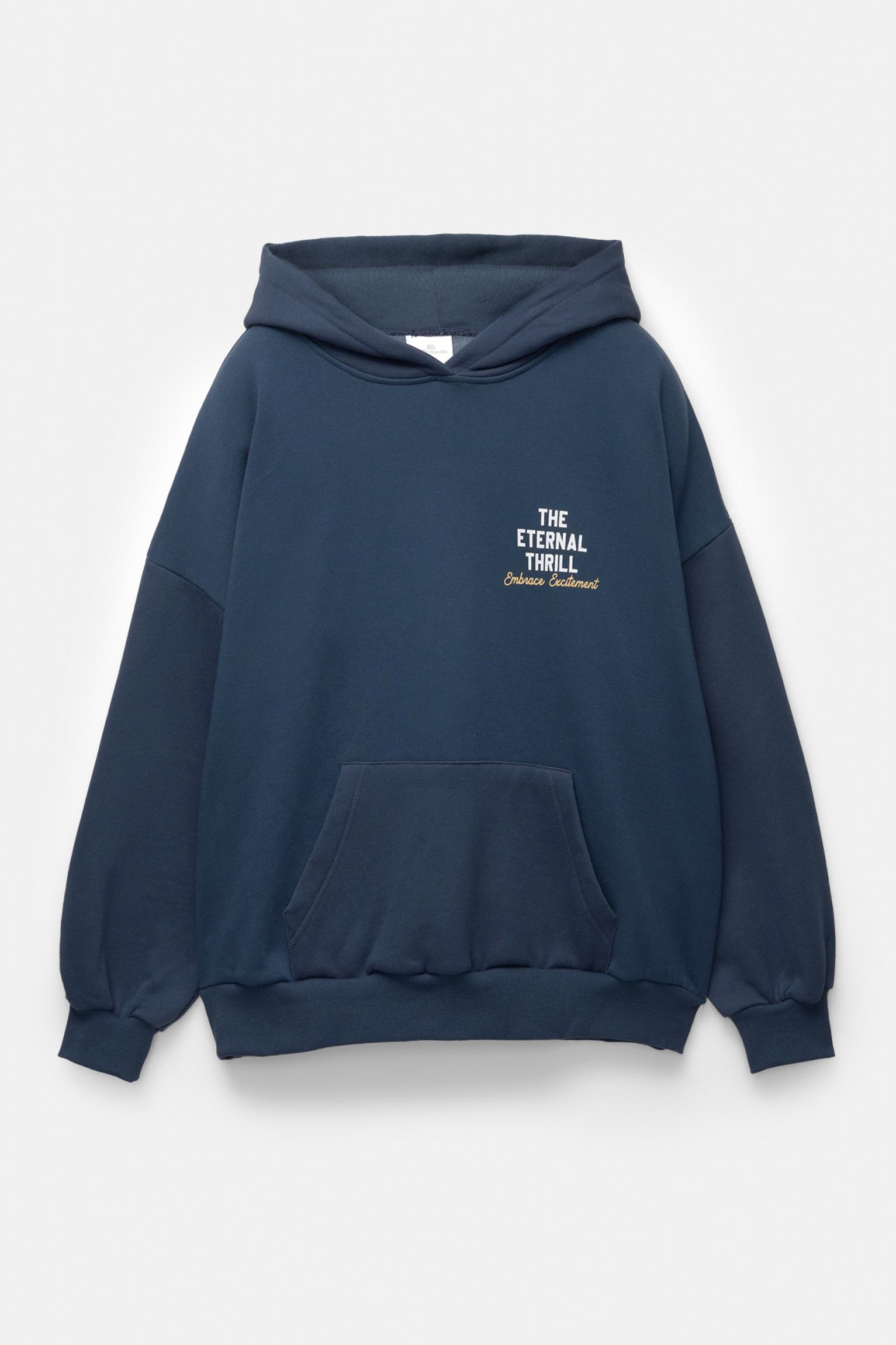 Slogan hoodie - pull\u0026bear