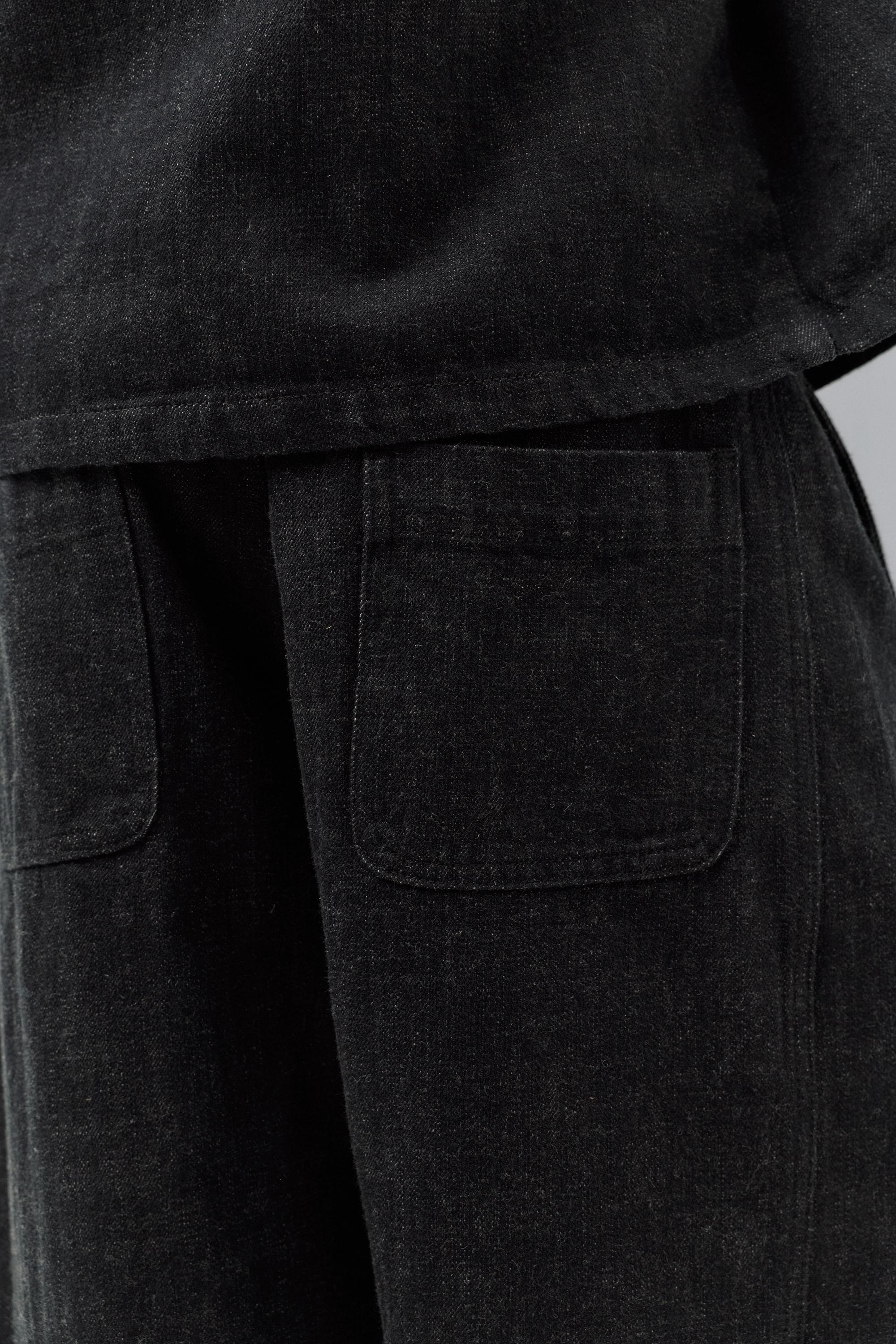 Dikiş detaylı düz paça pantolon - Görsel 13
