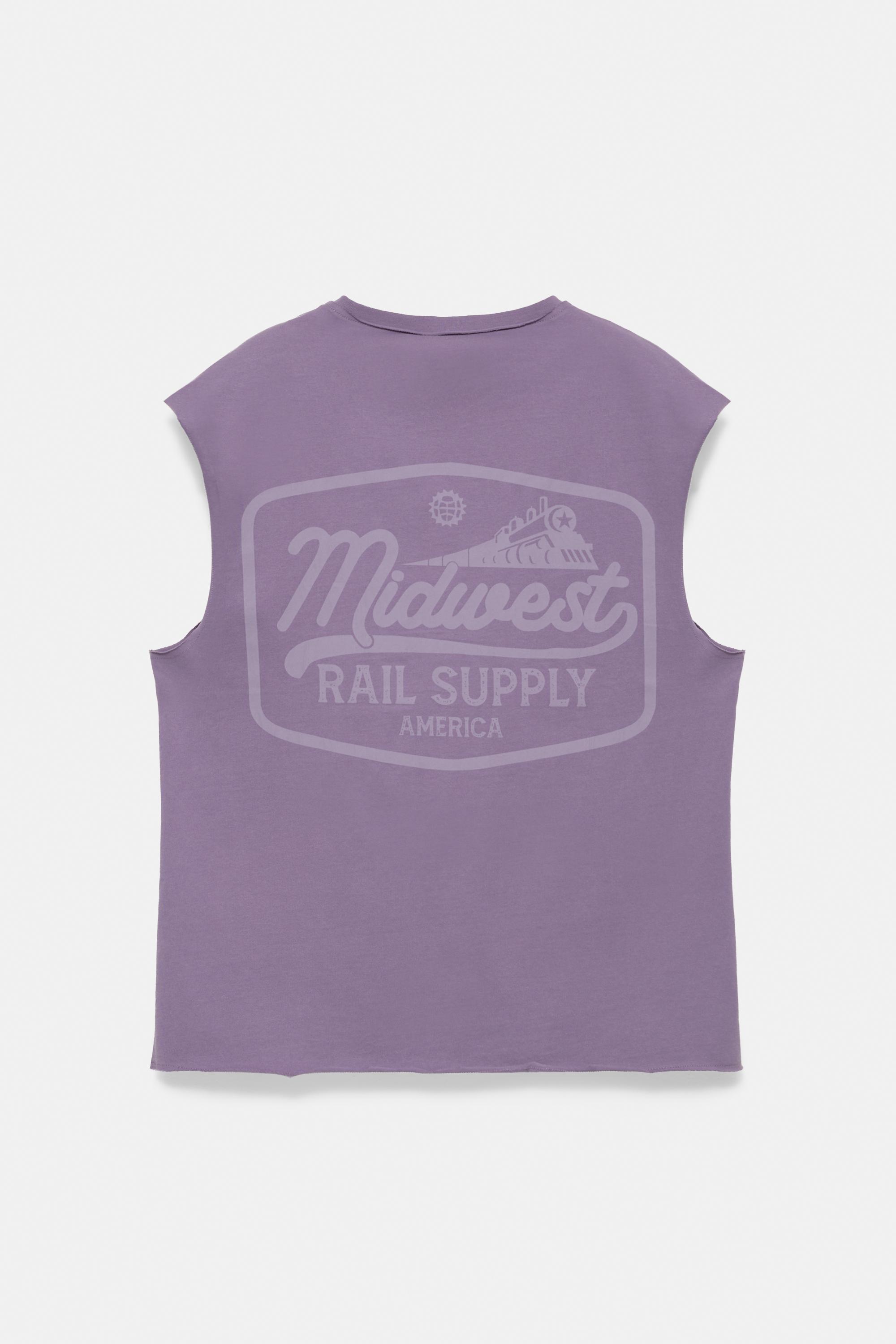 Midwest graphic tank top — Mulberry