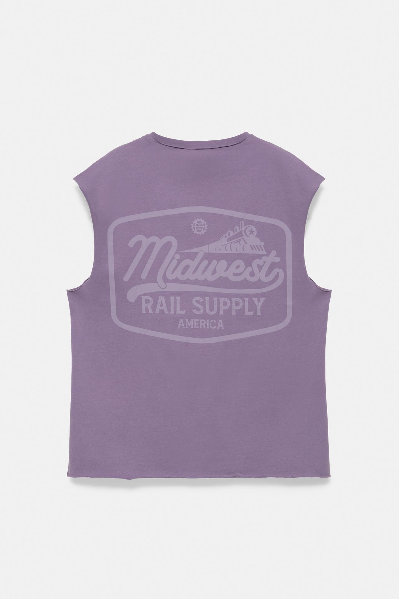 Midwest graphic tank top — Mulberry