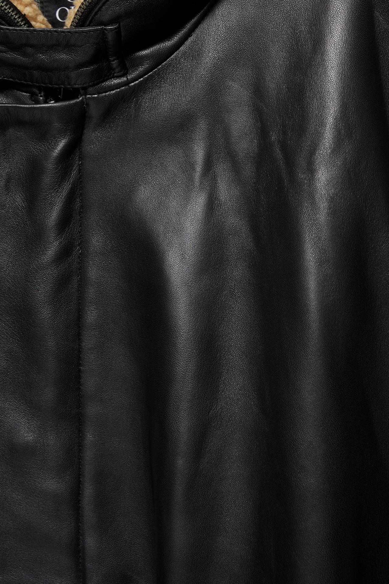 Oscar Ouyang 100% leather jacket — Black