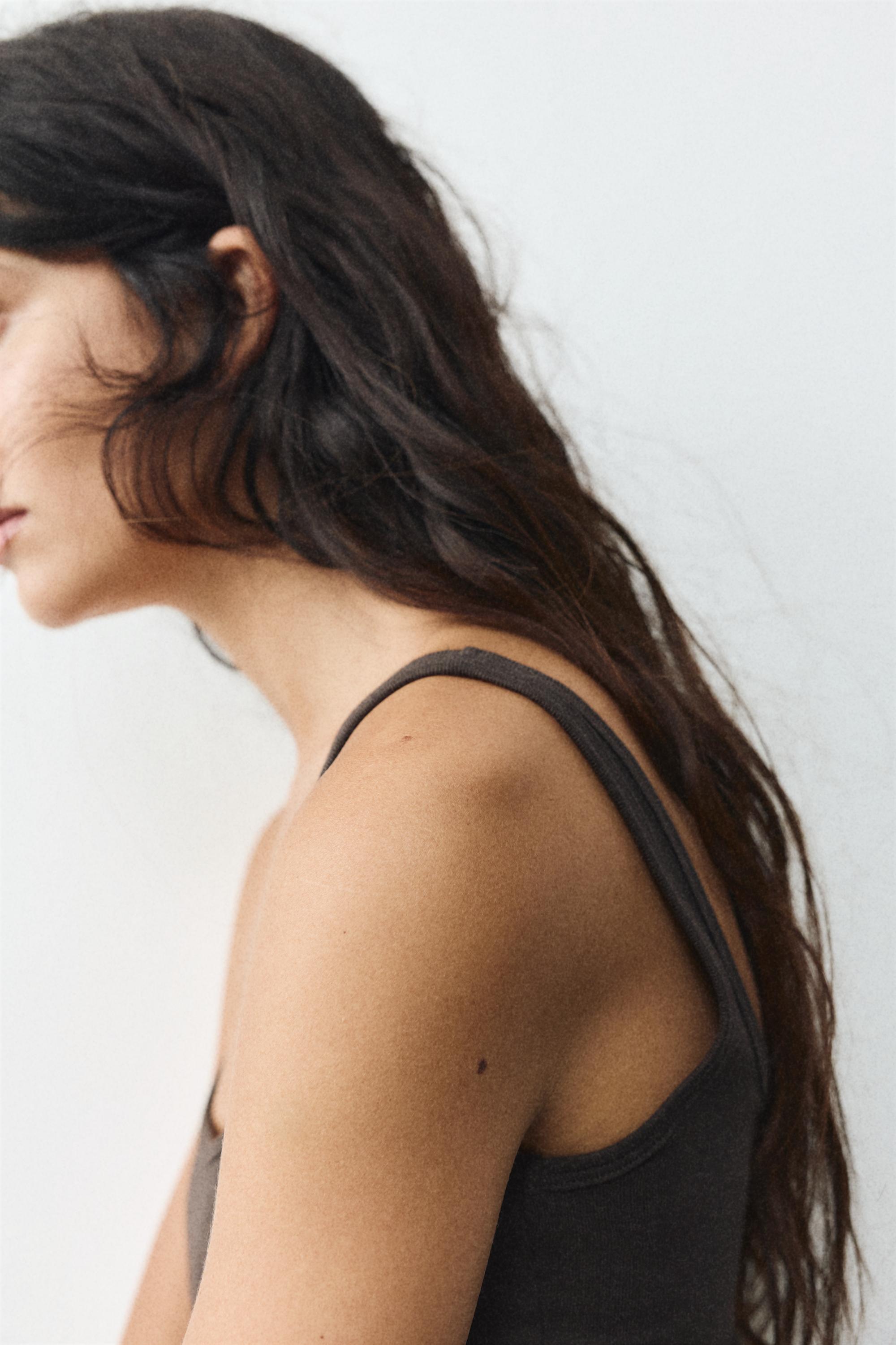 Modal tank top — Brown