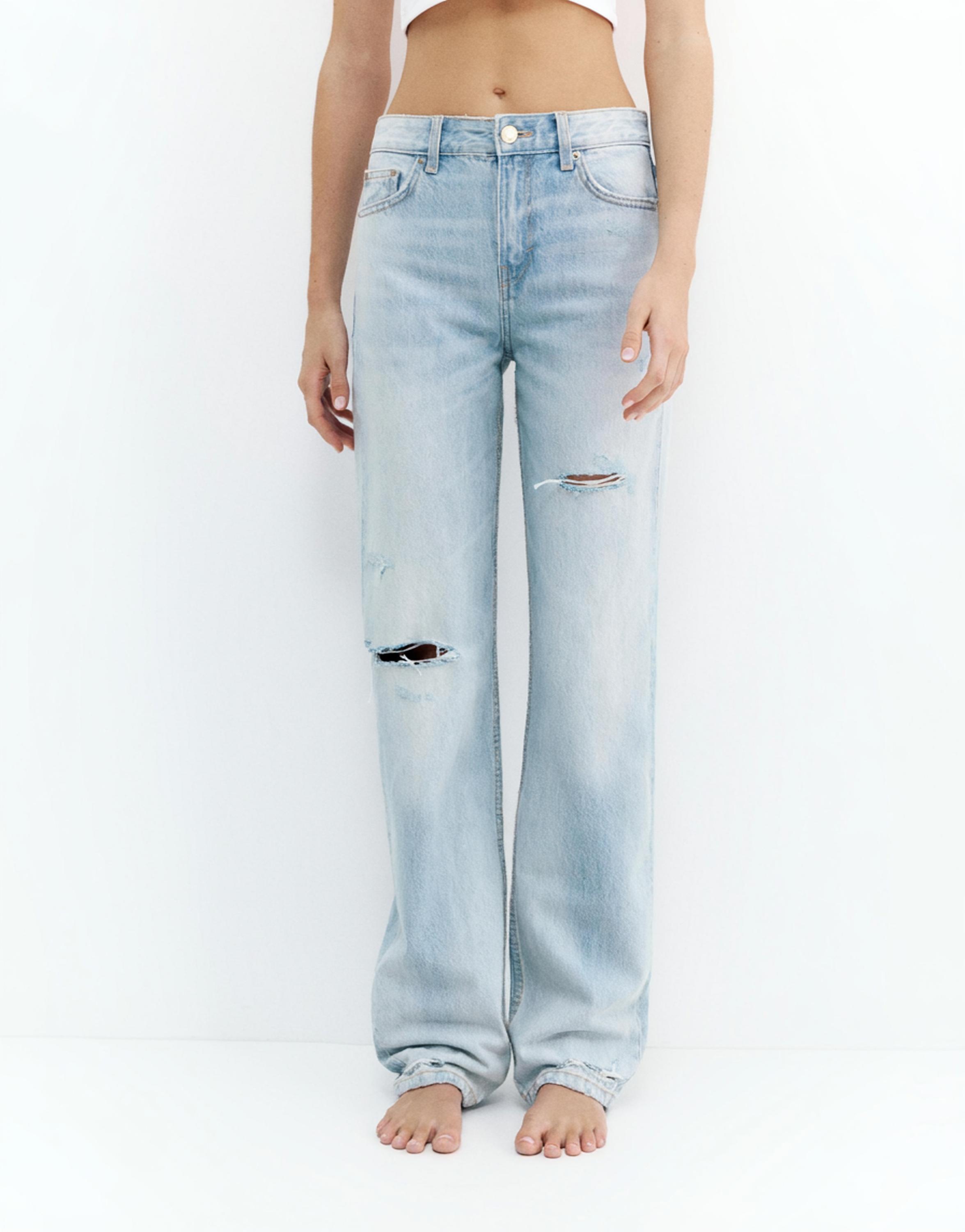 Orta bel straight fit jean - Görsel 189