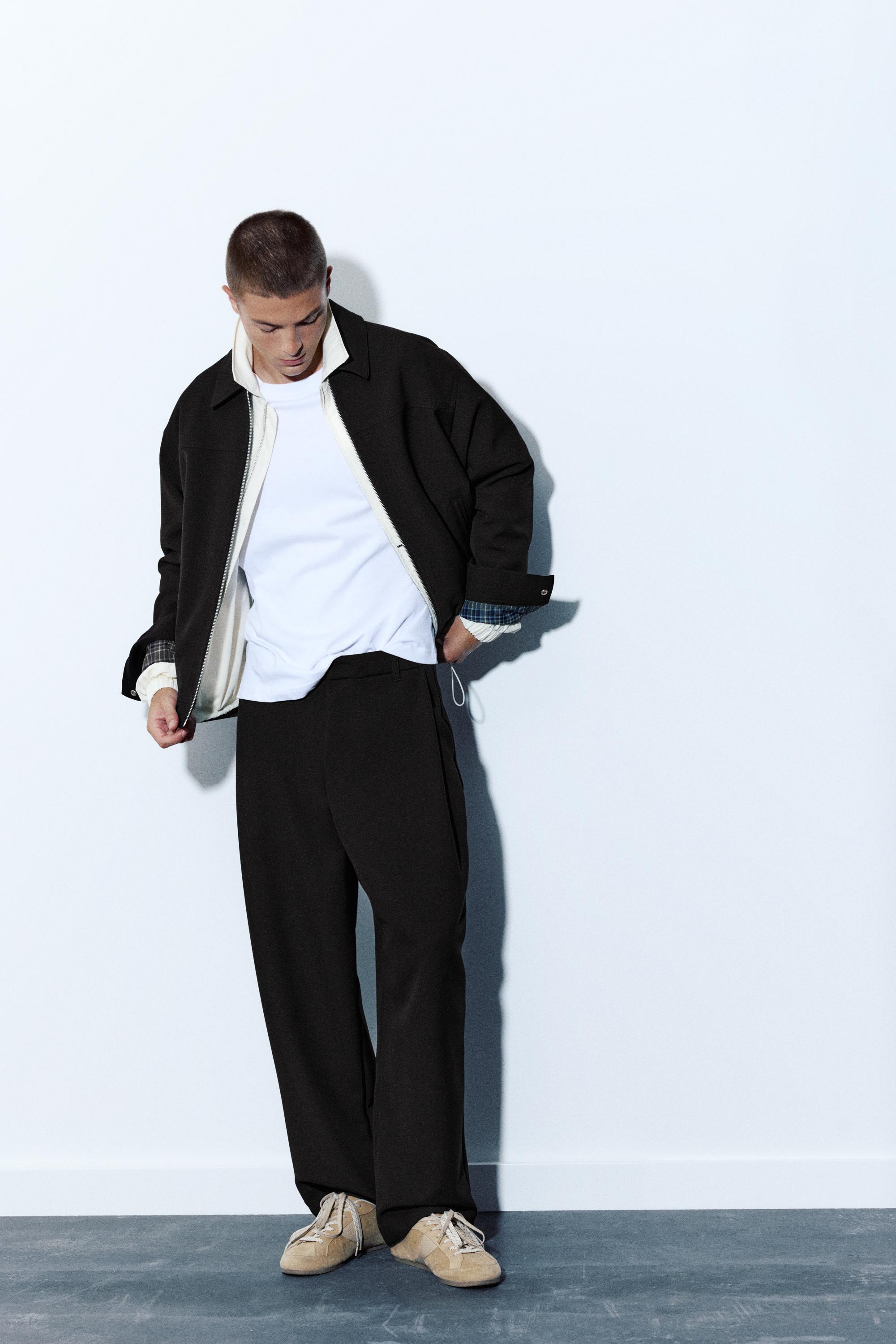 Pull&Bear Düz kesim tailored fit pantolon görsel 8