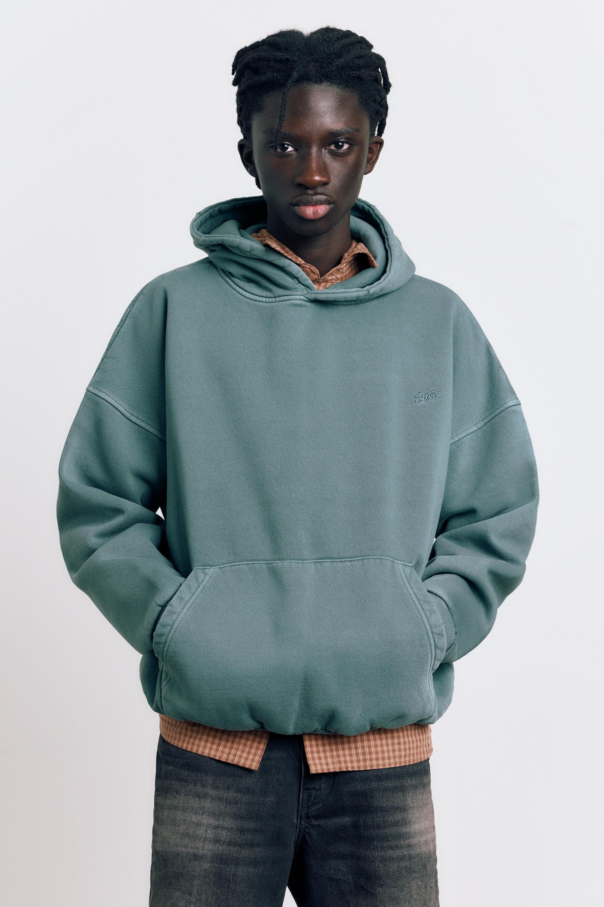 STWD Yıkanmış Kapüşonlu Sweatshirt - Görsel 42