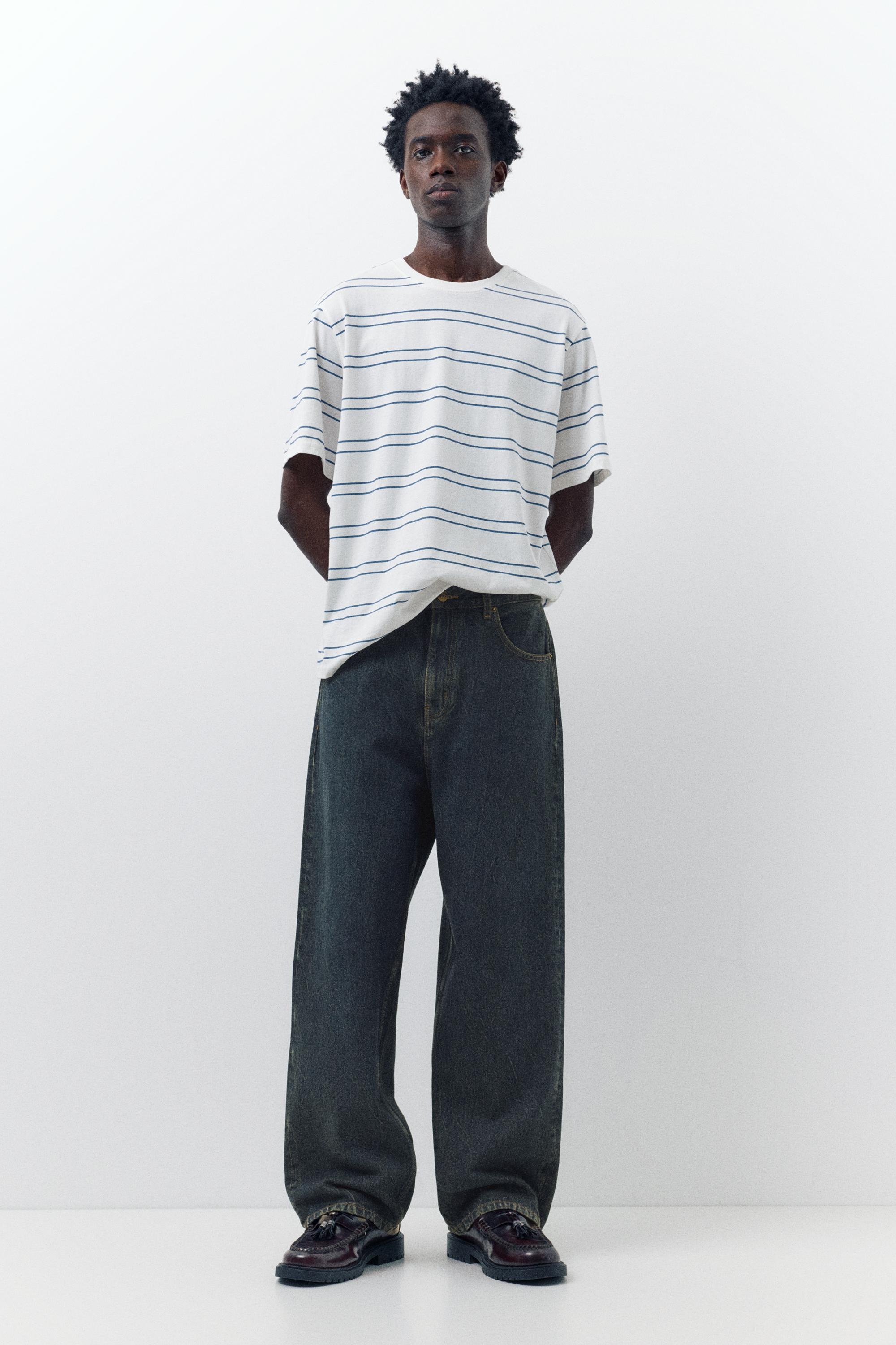 Relaxed fit baggy jeans — Dark blue