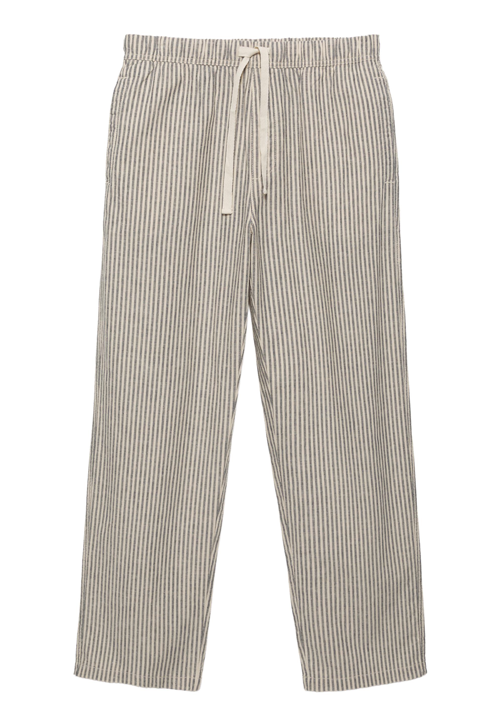 Rustik çizgili jogger pantolon