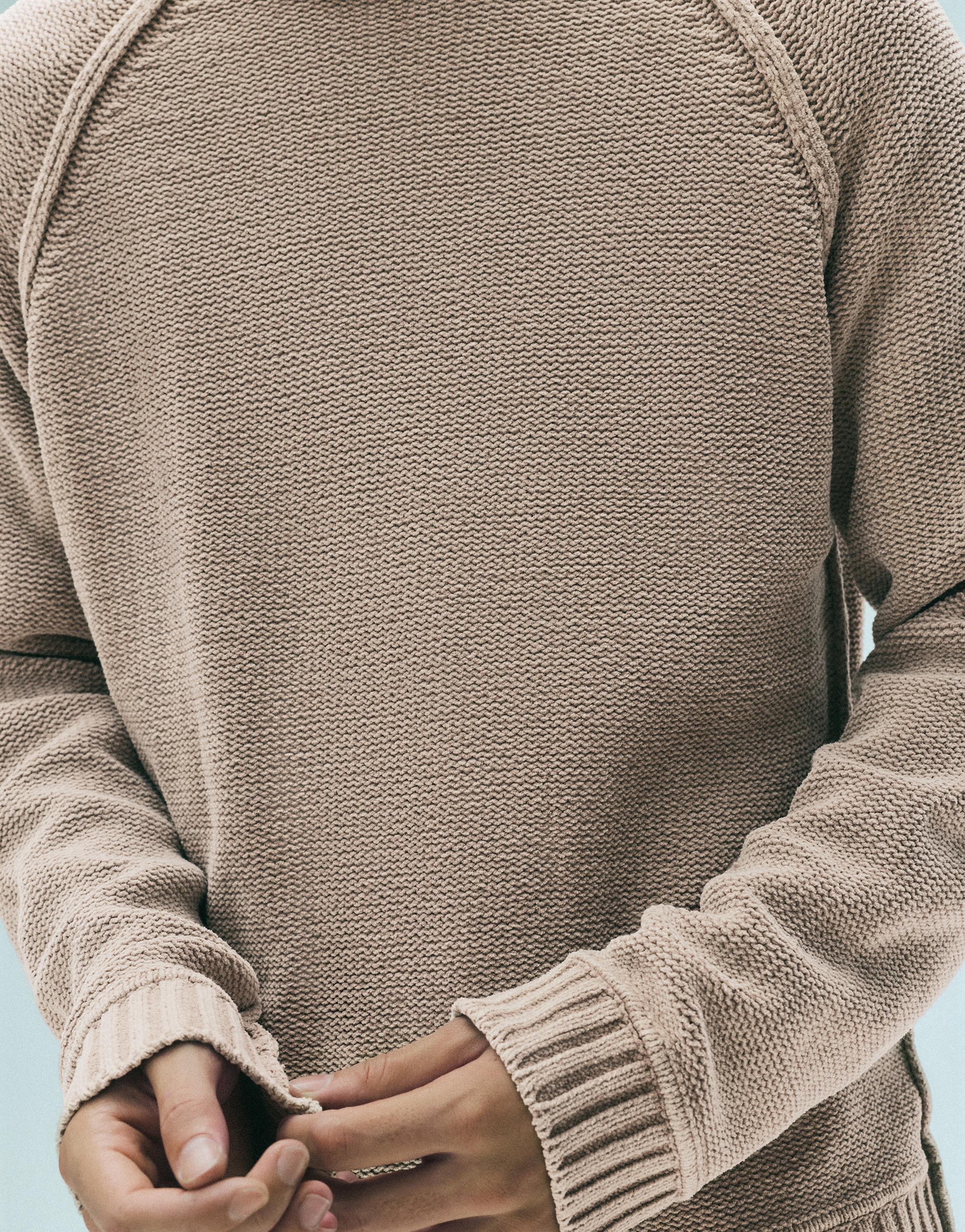 Pull&Bear Yıkama efektli örgü kazak görsel 4