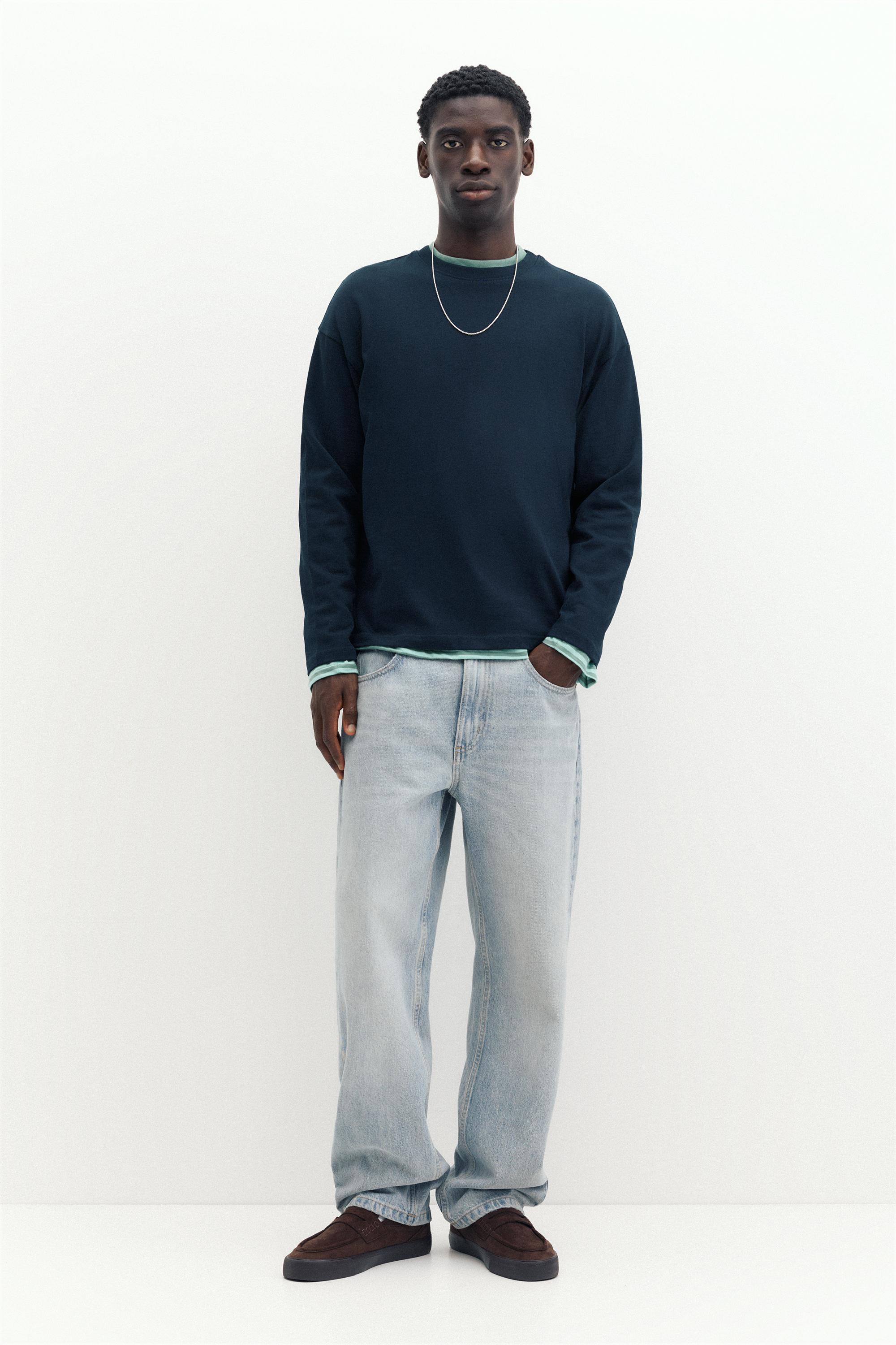 Heavy weight relaxed fit T-shirt — Navy