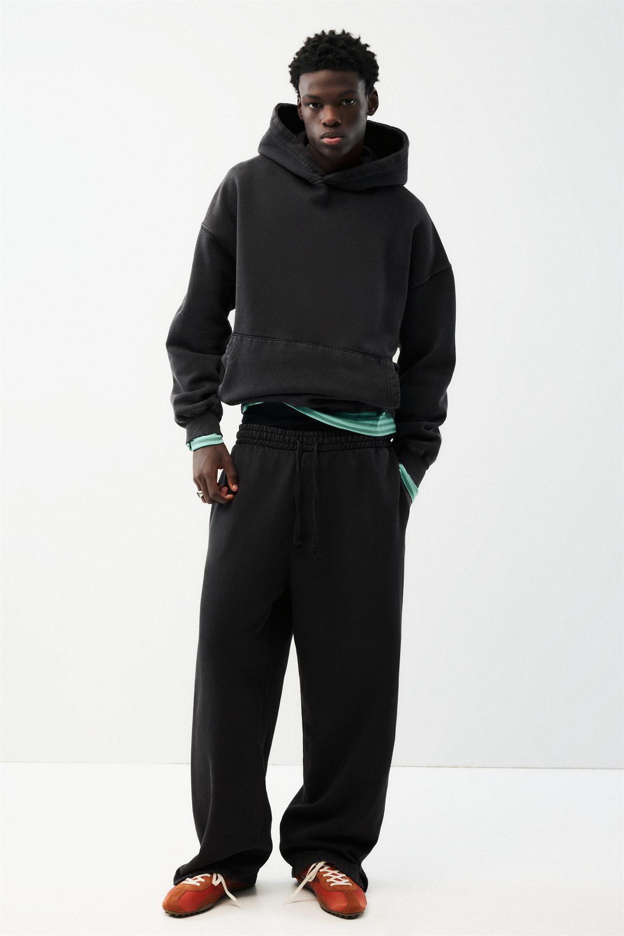 STWD skater tracksuit trousers — Black