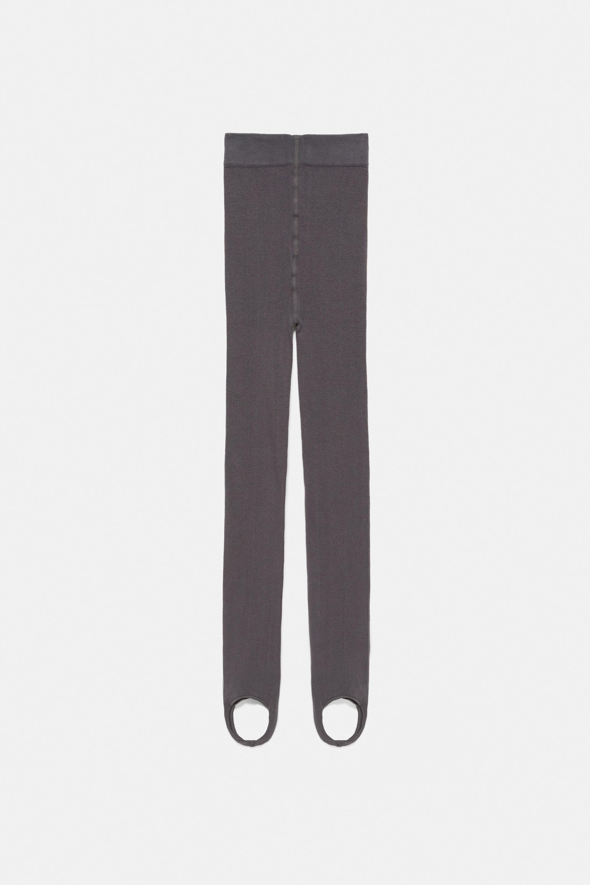 Grey stirrup tights — Grey