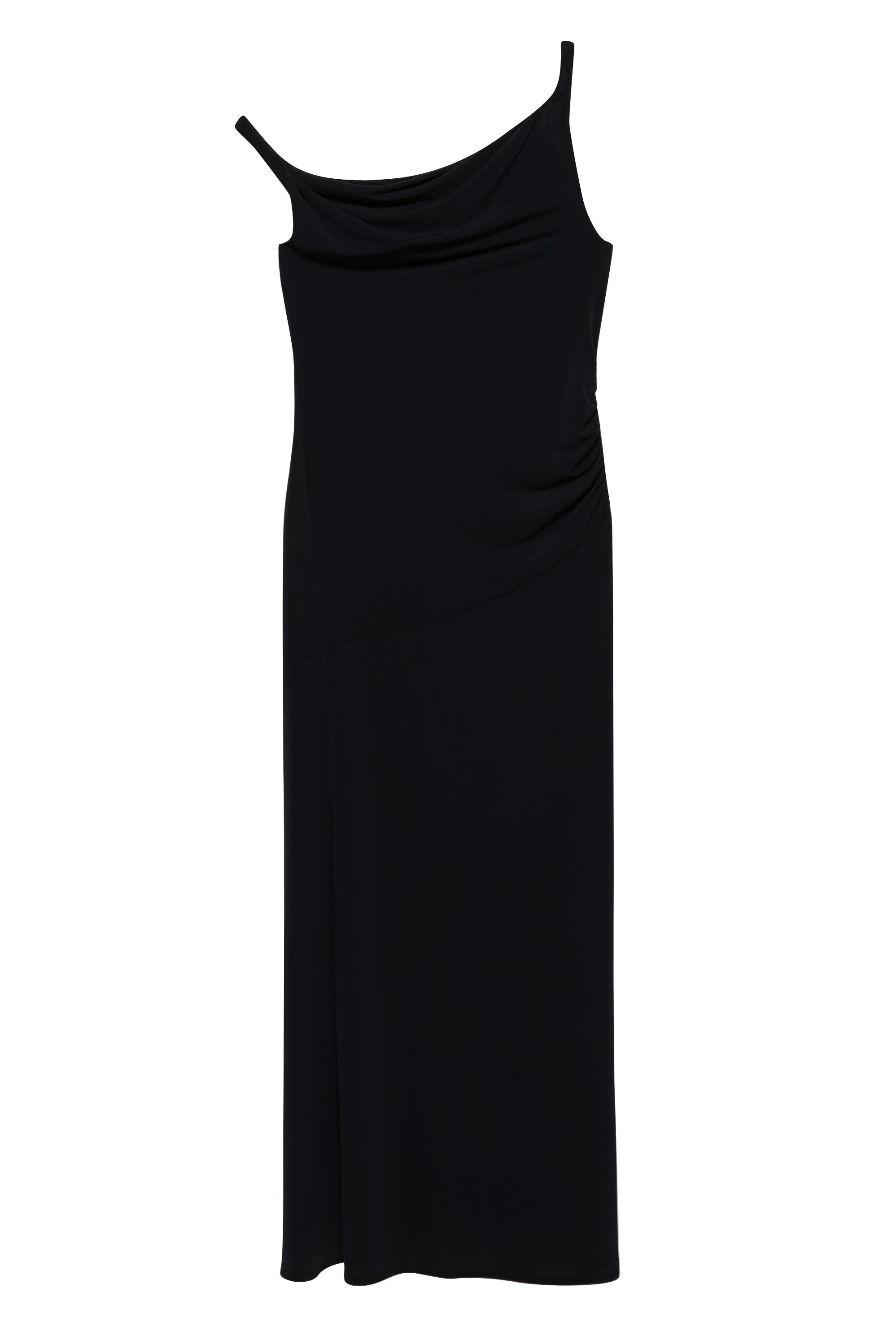 Asimetrik midi elbise - Görsel 2