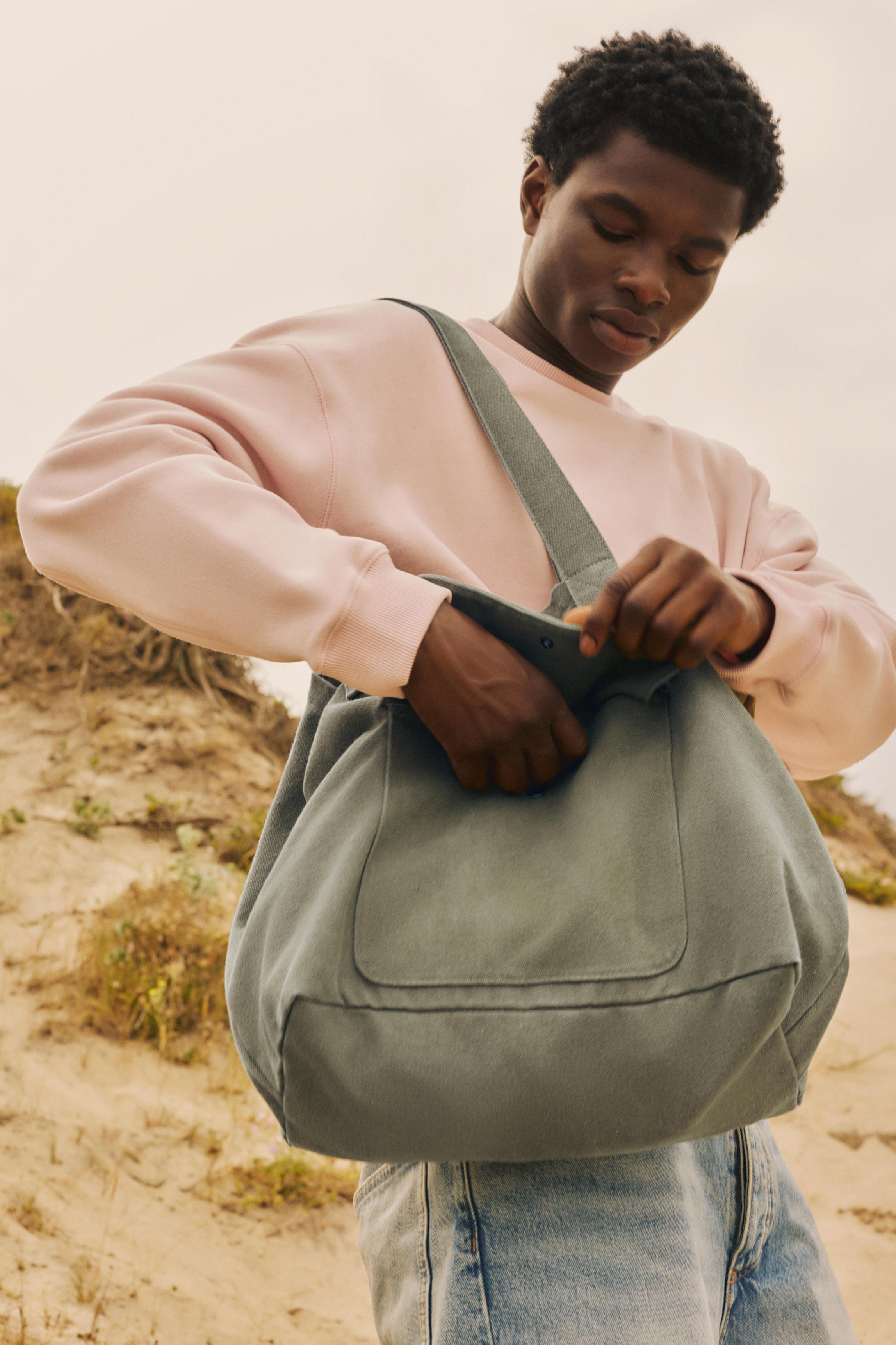 Canvas tote bag — Khaki