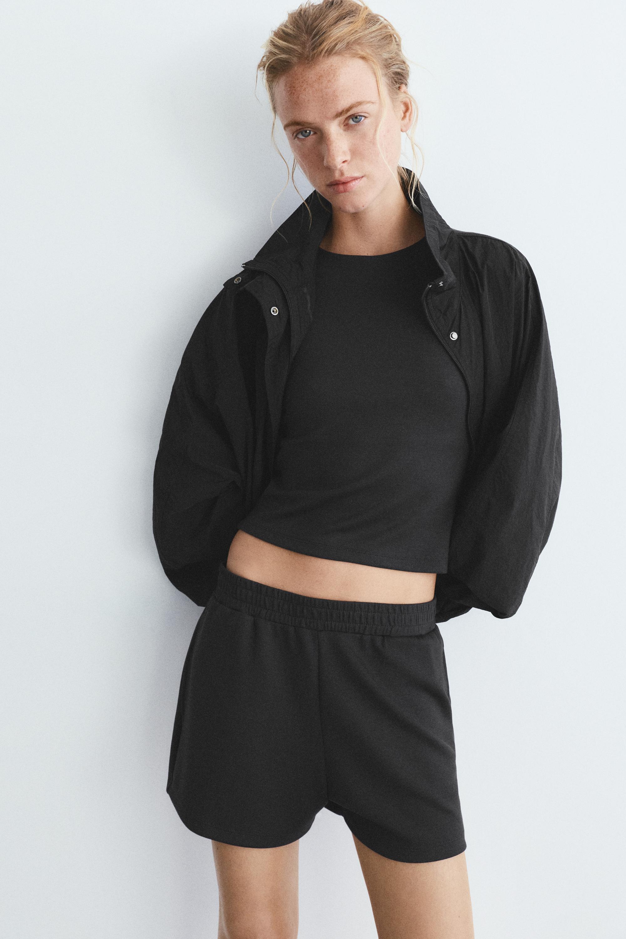 Soft touch sports shorts — Black