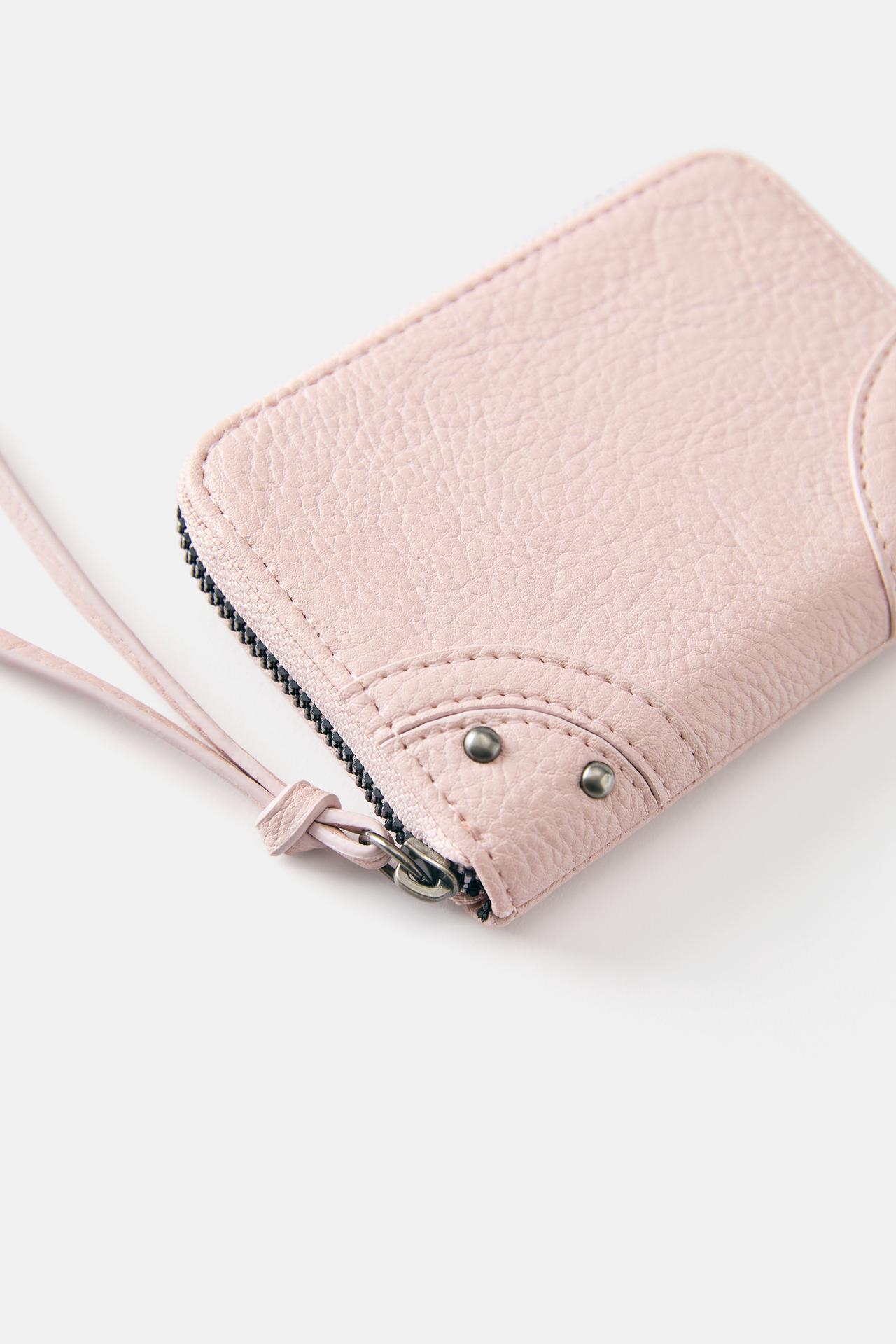 Studded wallet — Pink