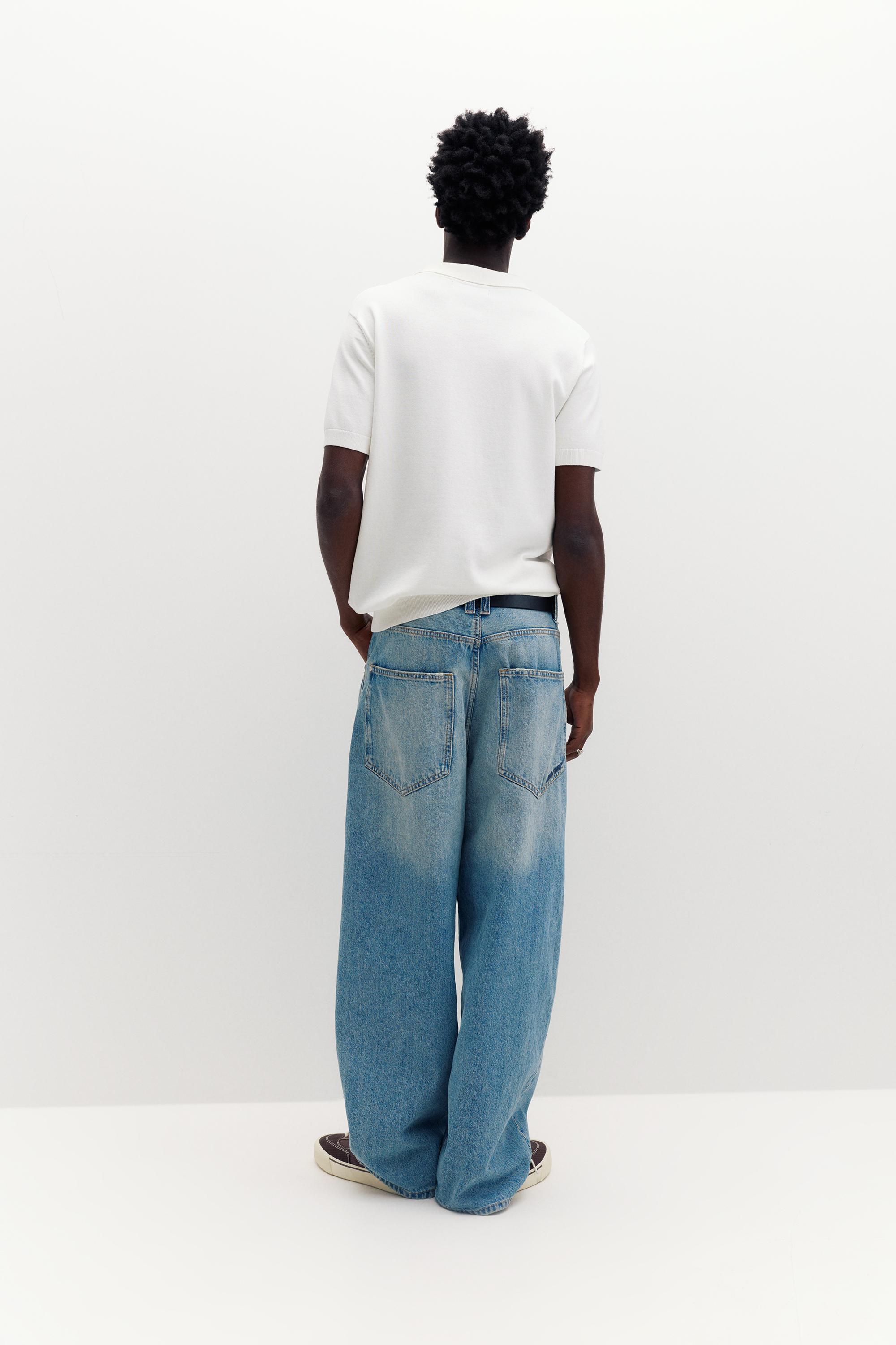 Kısa kollu örgü polo - Görsel 8