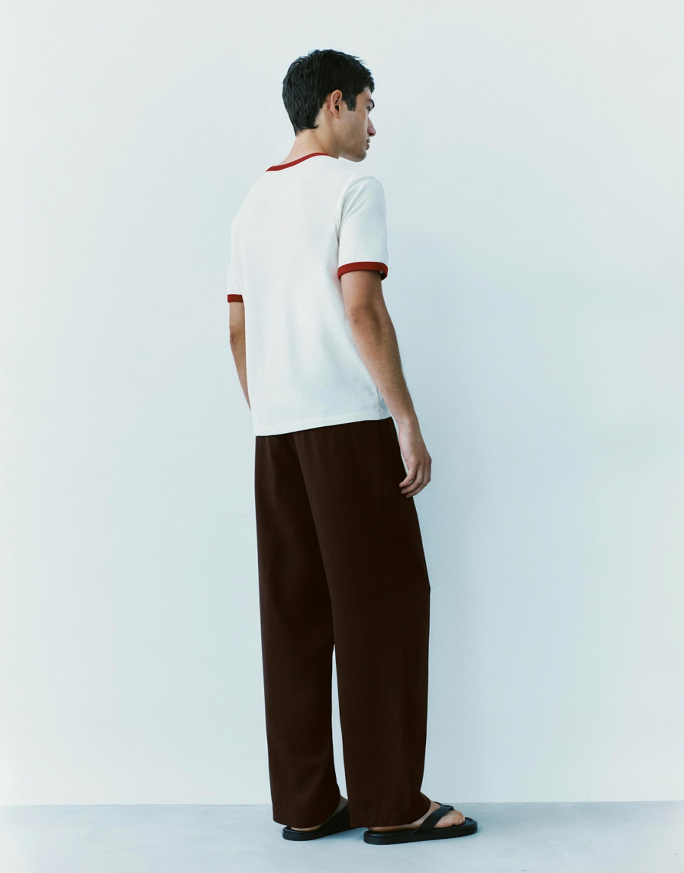 Tailored jogging trousers — Brown