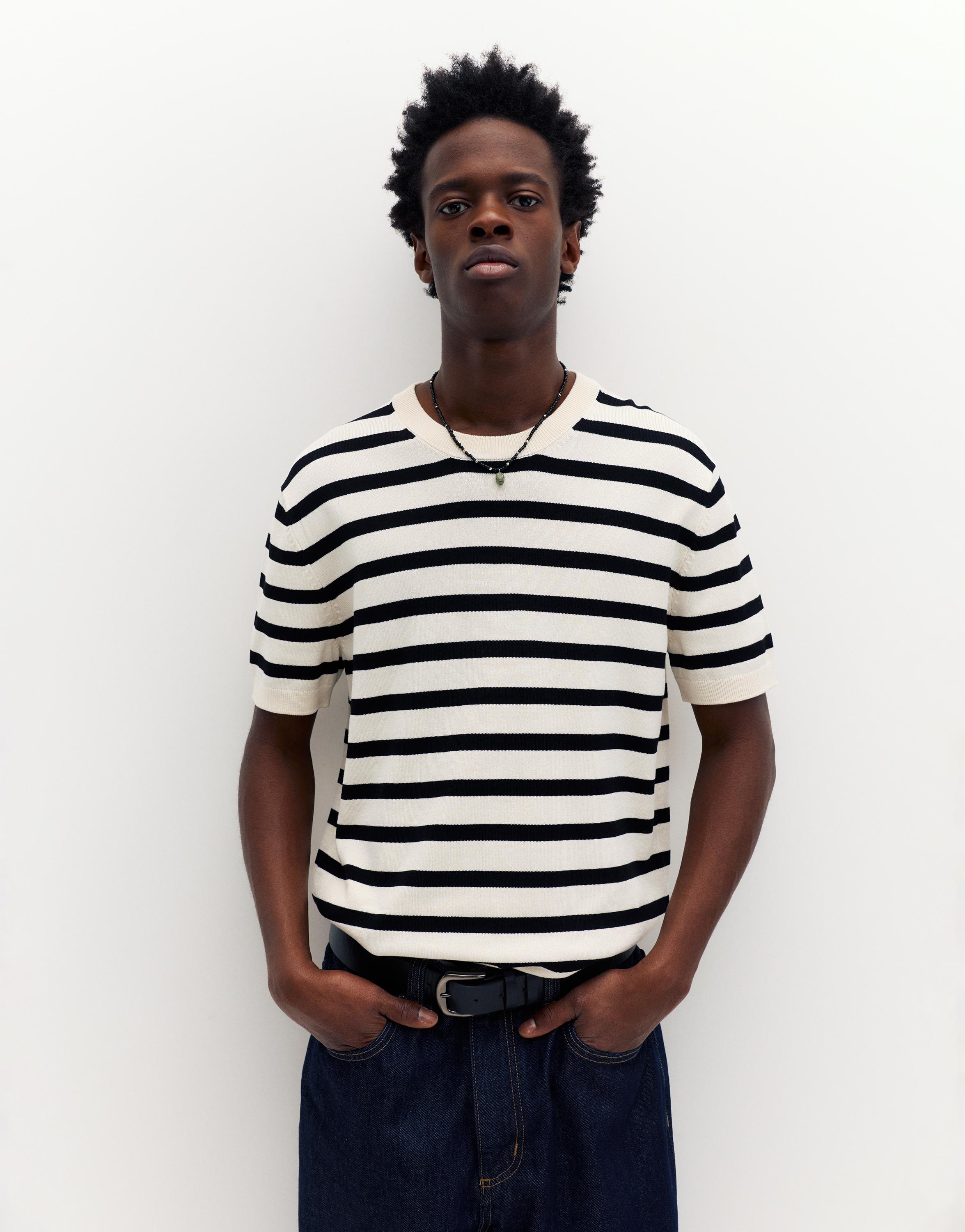 Short sleeve jumper — White/Black