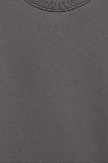 Relaxed fit round neck sweatshirt — Anthracite grey 7
