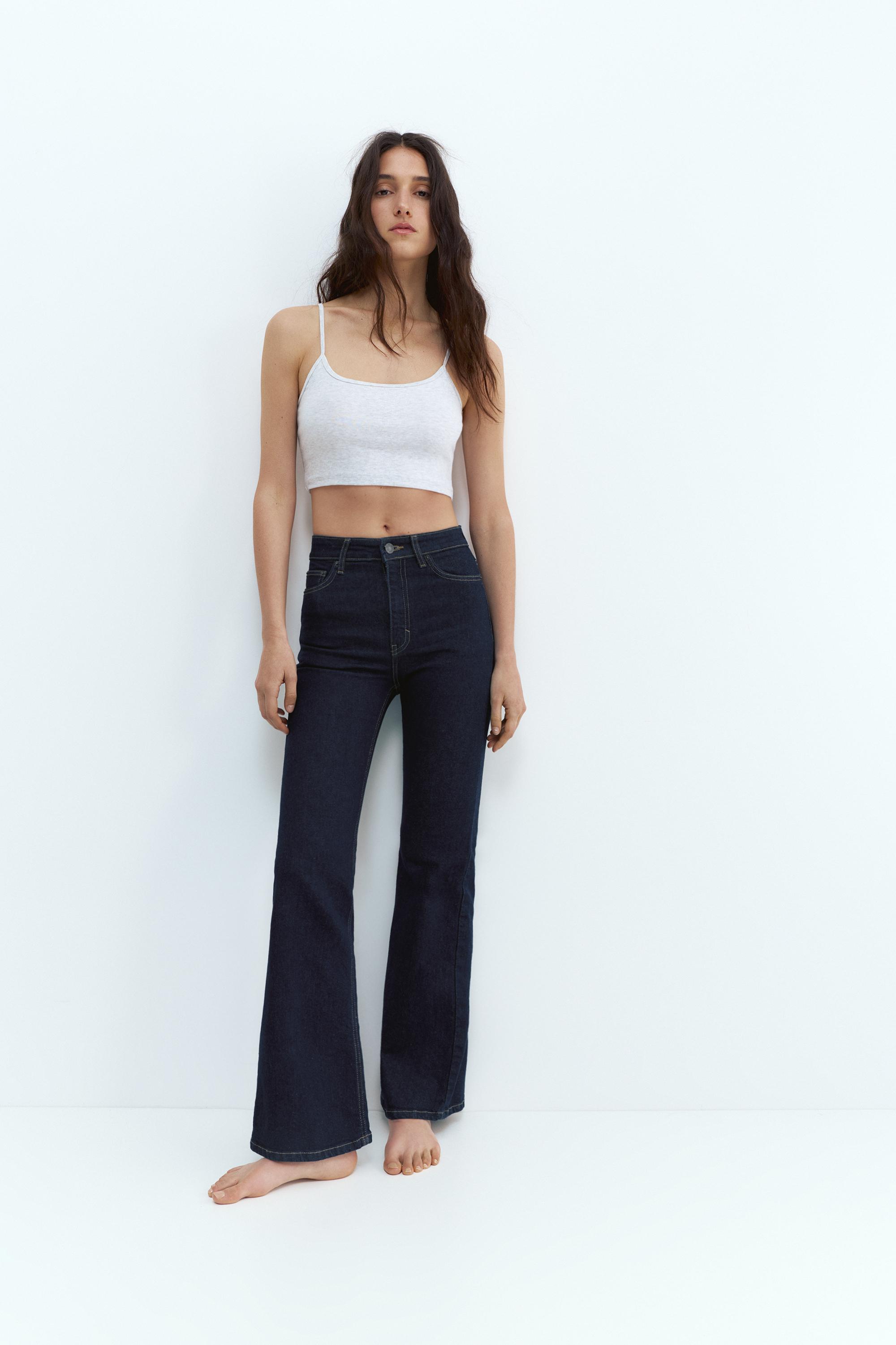 Schlaghose Mit Hohem Bund