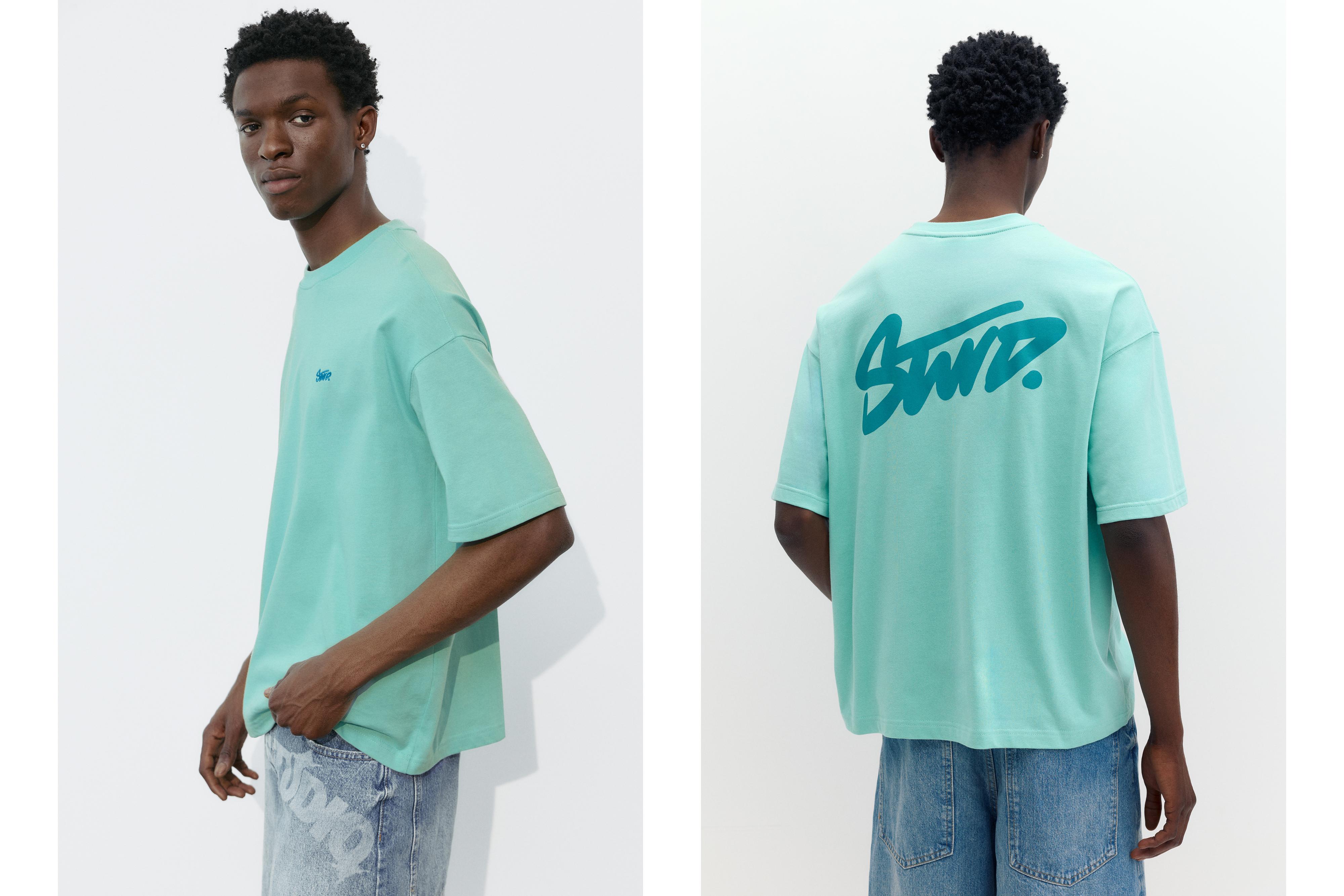 STWD logo boxy T-shirt — Green