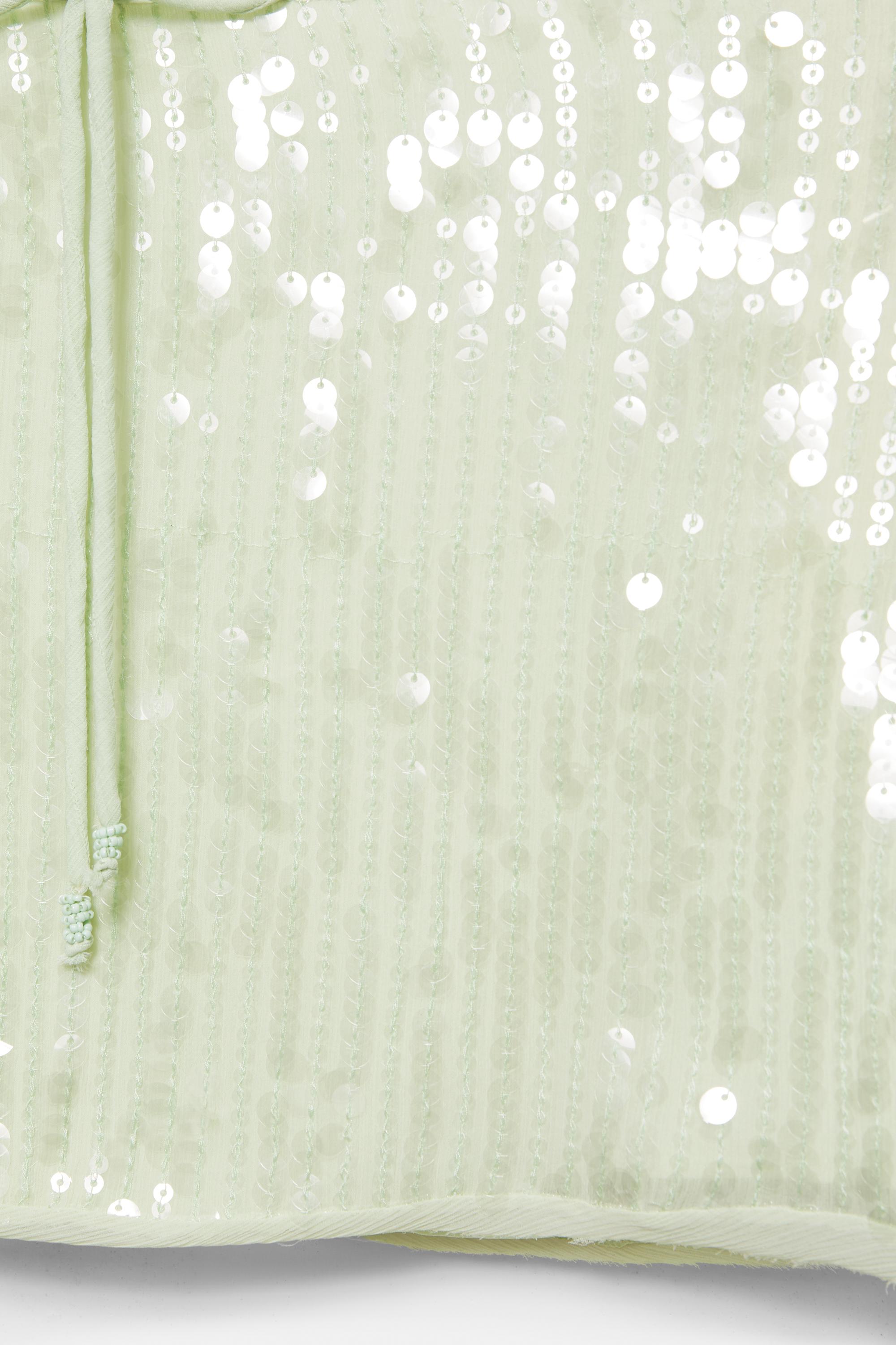 Sequin mini skirt — Aquamarine