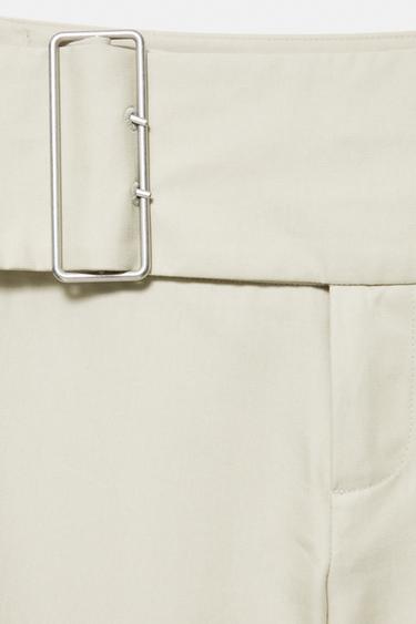 Straight trousers with buckle — Sand 7