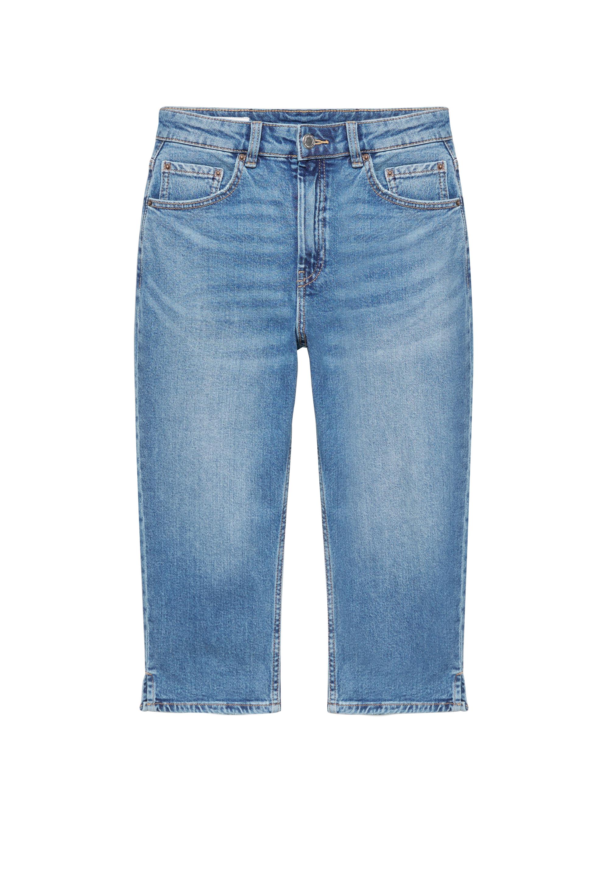 Mid-waist capris — Medium blue