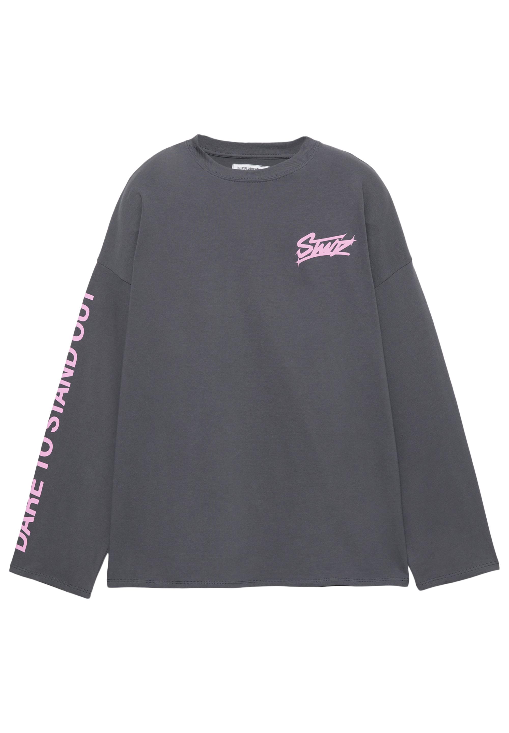 STWD graphic T-shirt — Anthracite grey