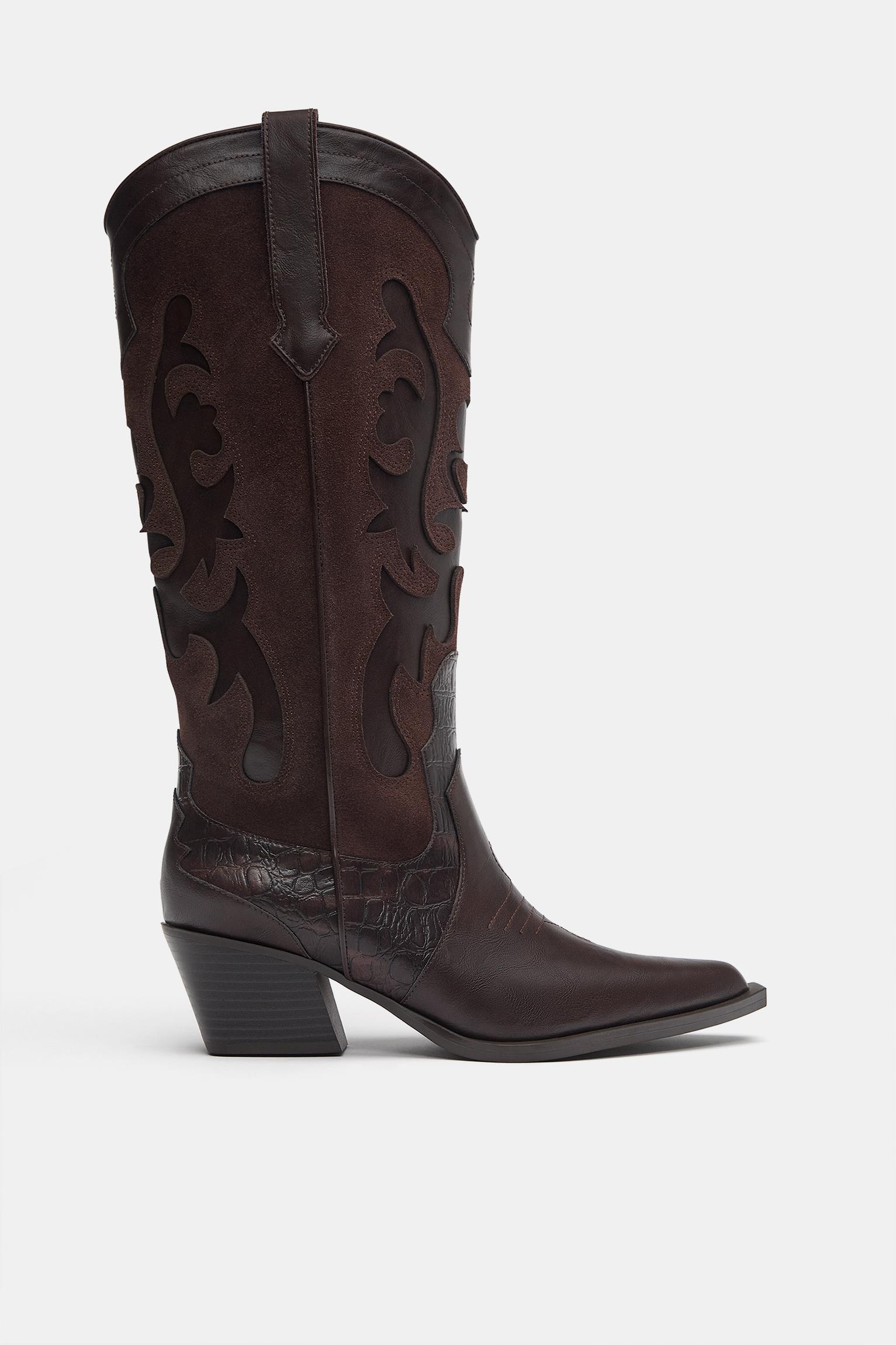 Cowboystiefel Mit Leder