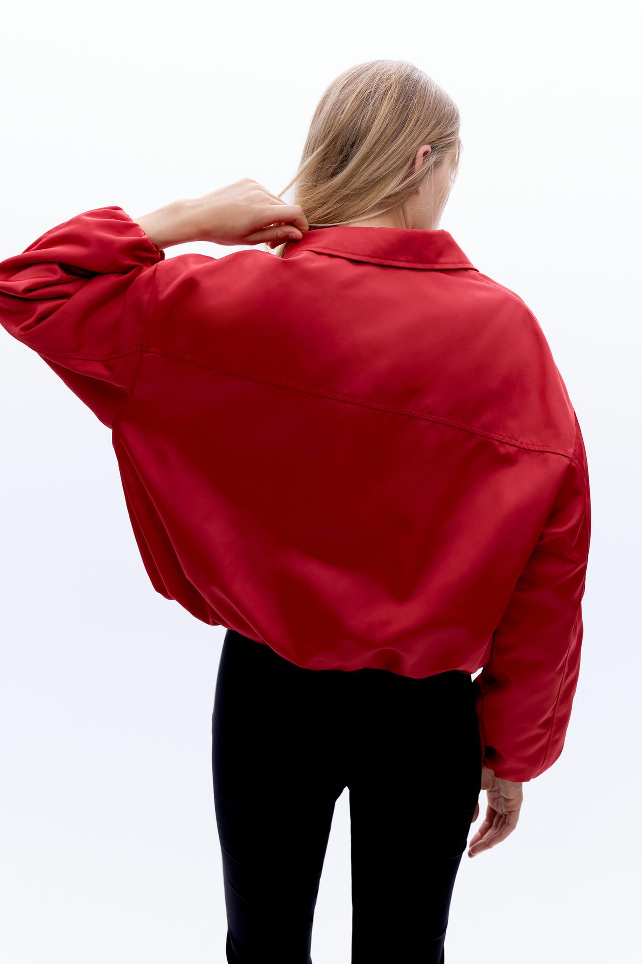 Disney x F1 red puffer jacket — Red