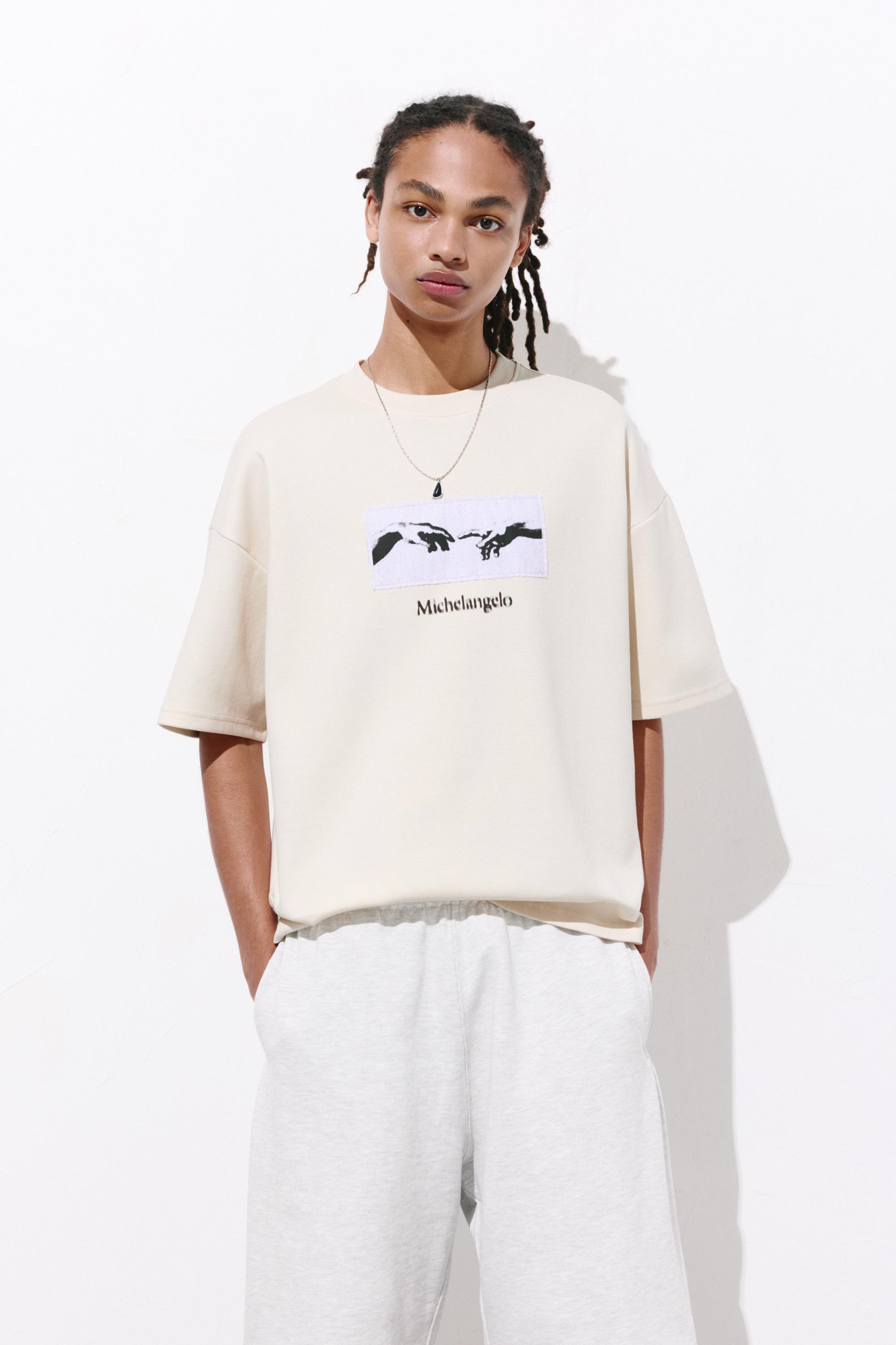 Sweatshirt Manga Curta Michelangelo