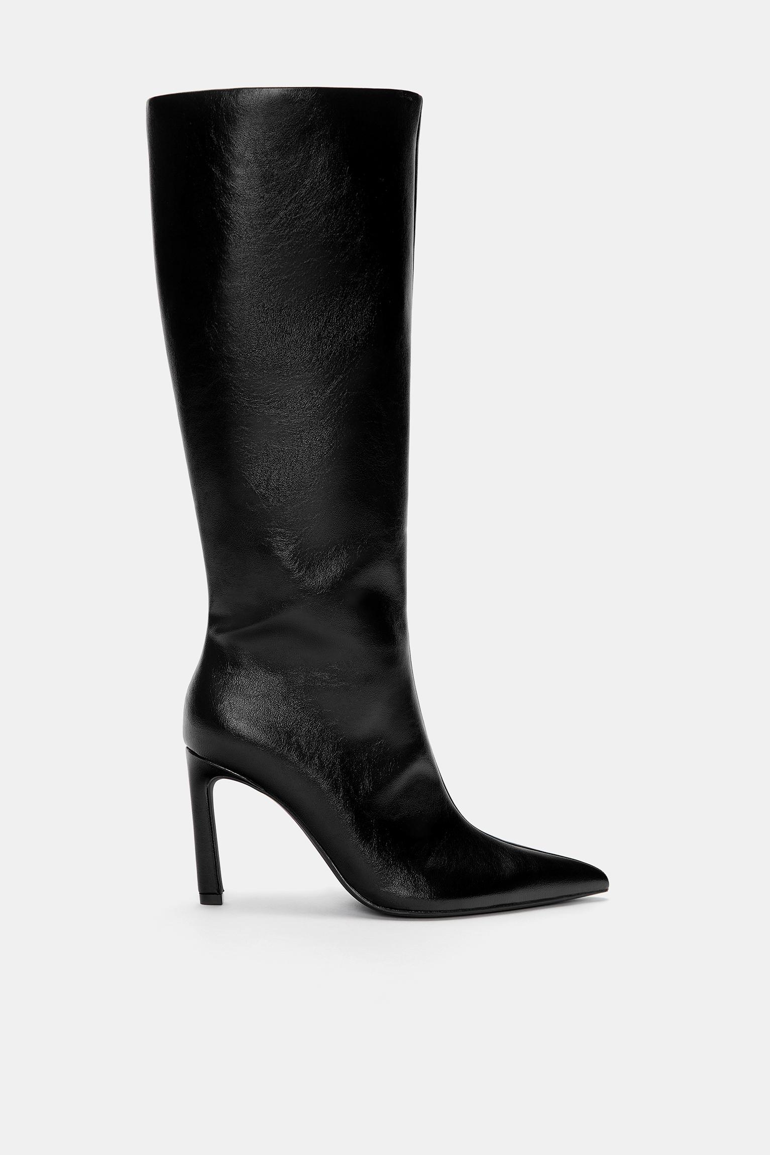 High-heel boots — Black