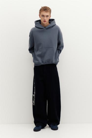 STWD hood sweatshirt — Grey blue 4