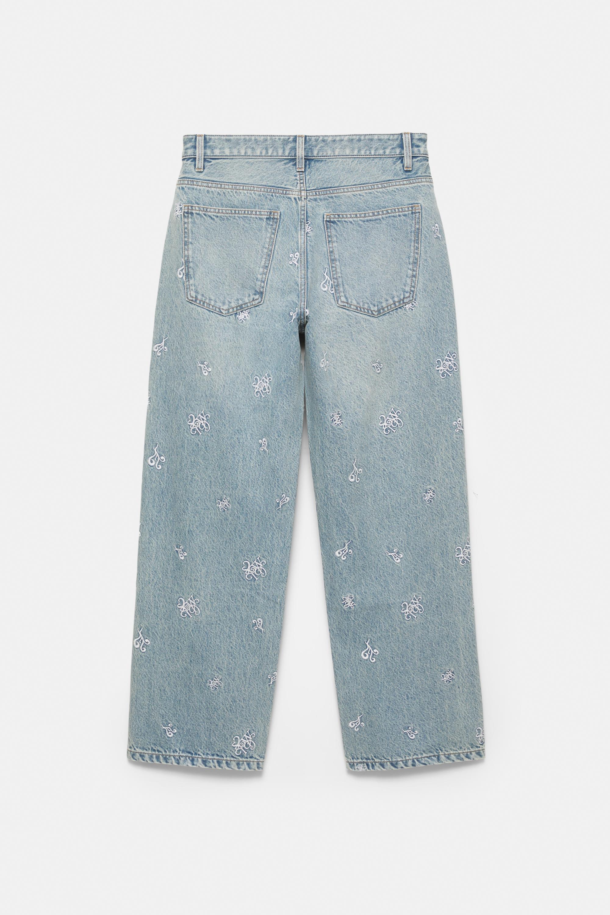 STWD Nakışlı Baggy Jean - Görsel 8